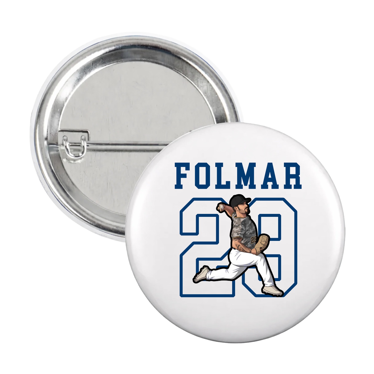 Game Day Button — Shirsey in White