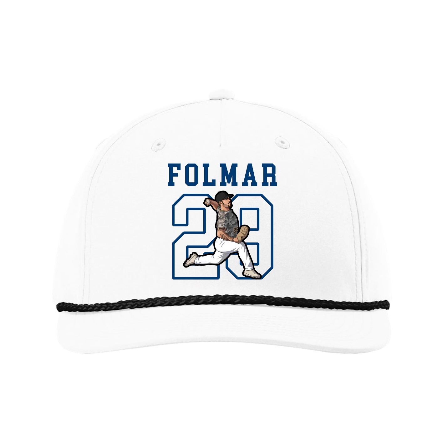Five-Panel Classic Rope Cap — Shirsey in White