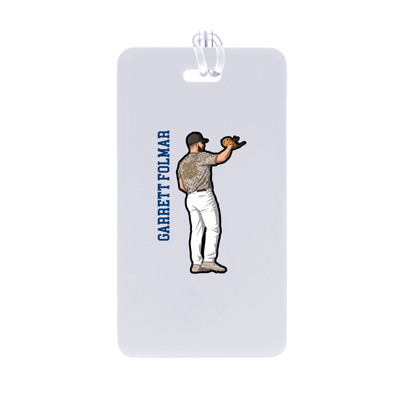 Bag Tag — Name Vertical in Classic