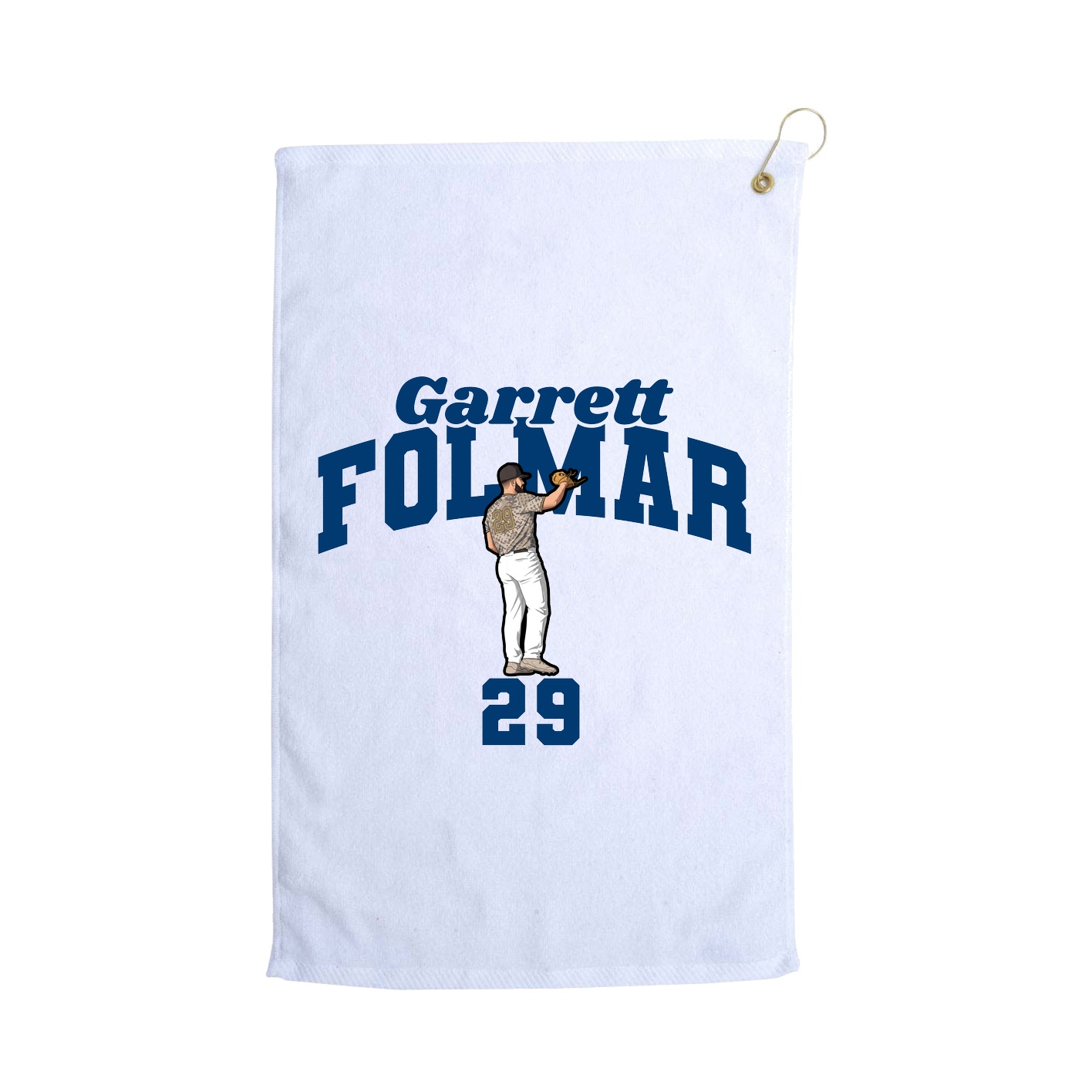 Golf Towel — Signature Arch in White