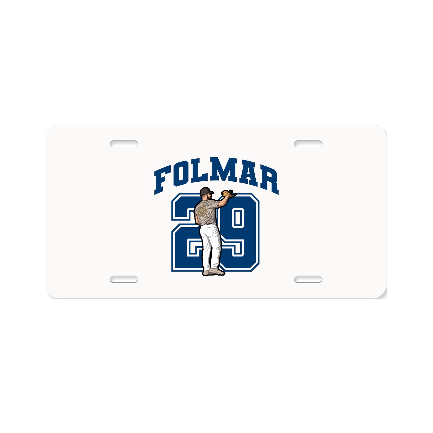 License Plate — Number in Classic
