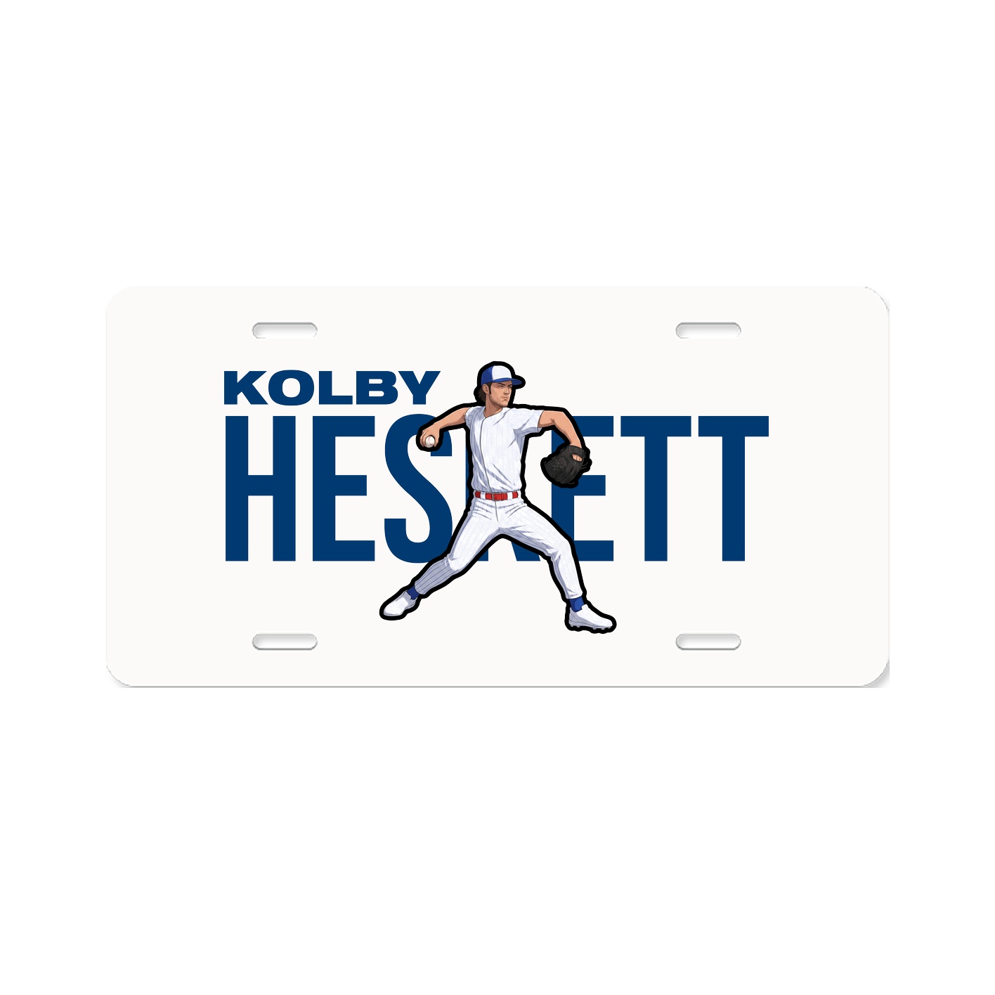License Plate — Player Name in Classic
