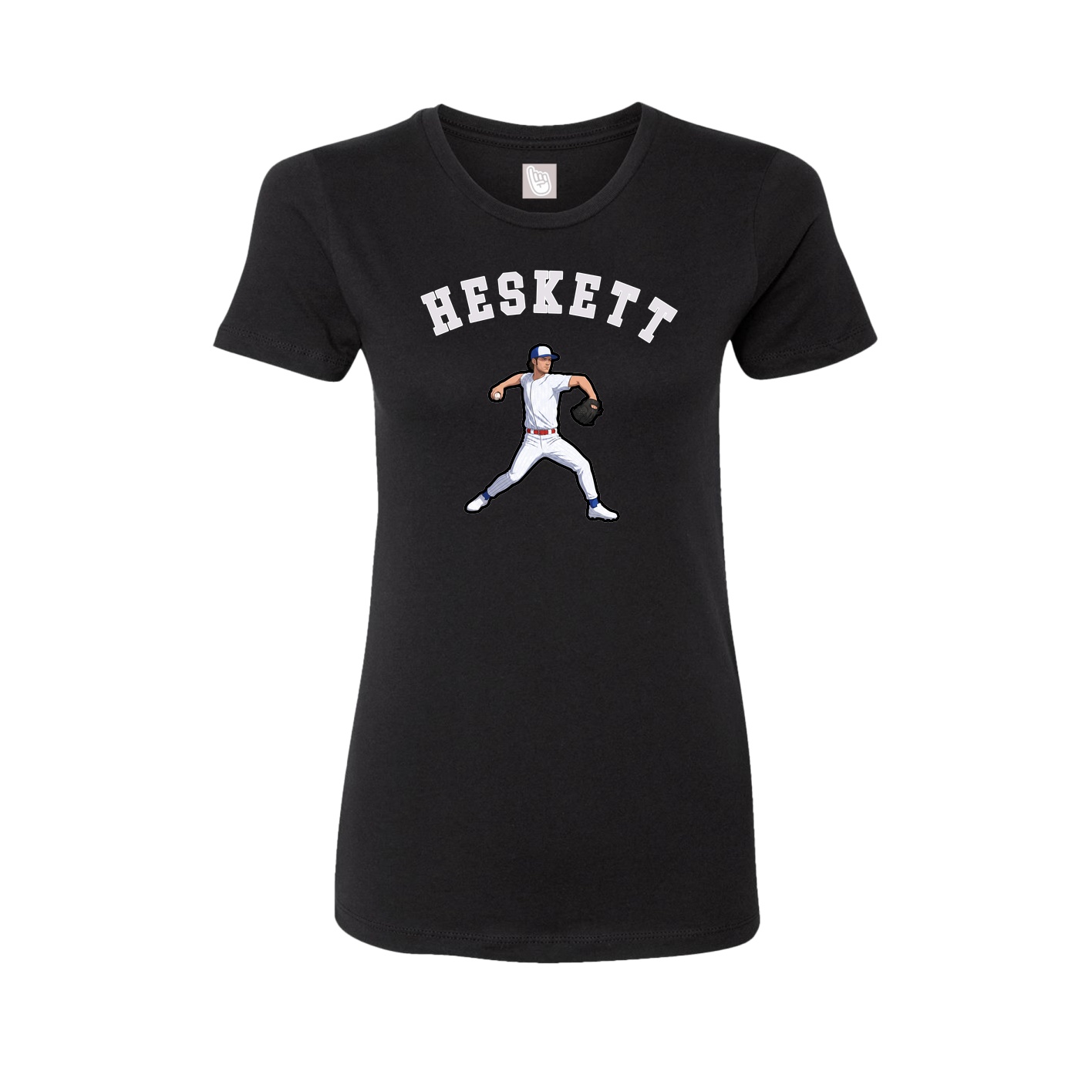 Fitted Women's Tee — Shirsey Arch in Black