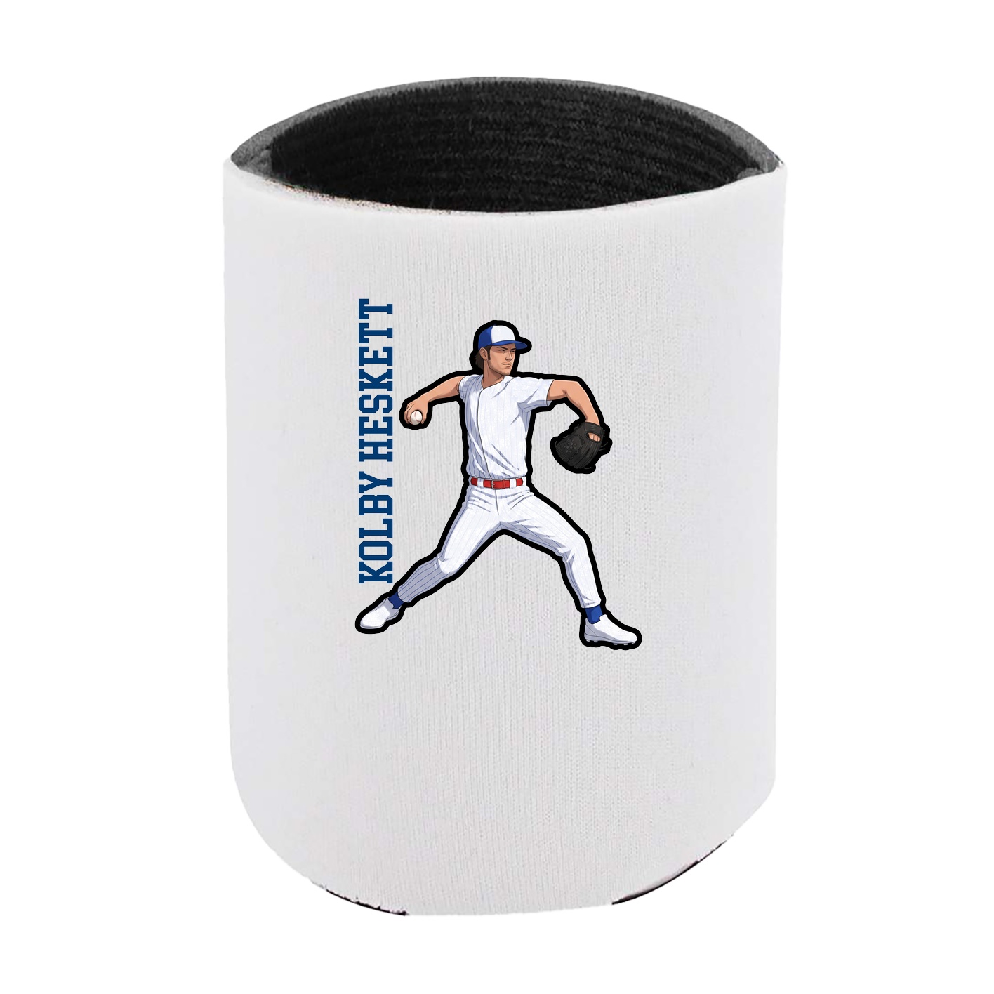 Can Holder — Name Vertical in White