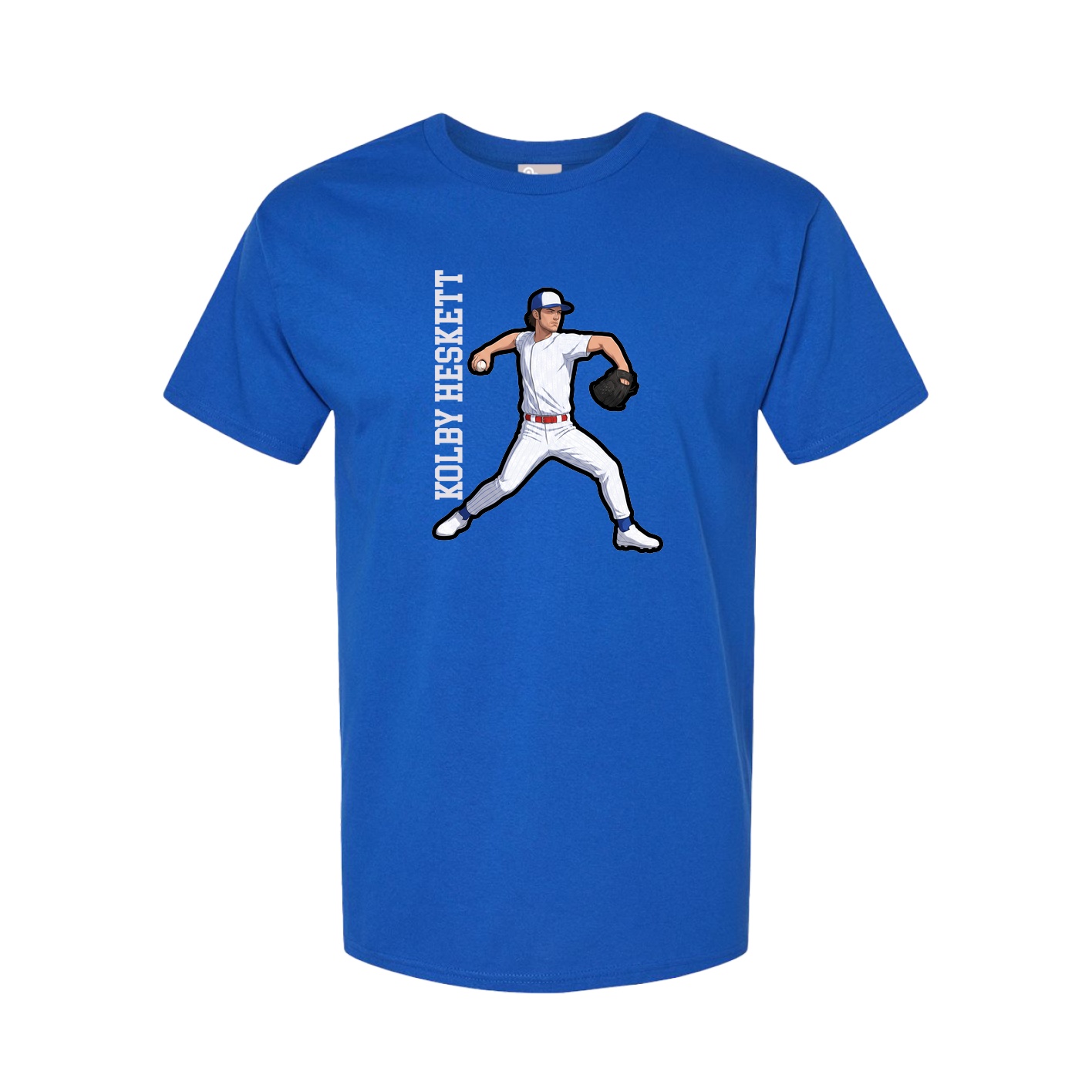 Tee — Name Vertical in Royal