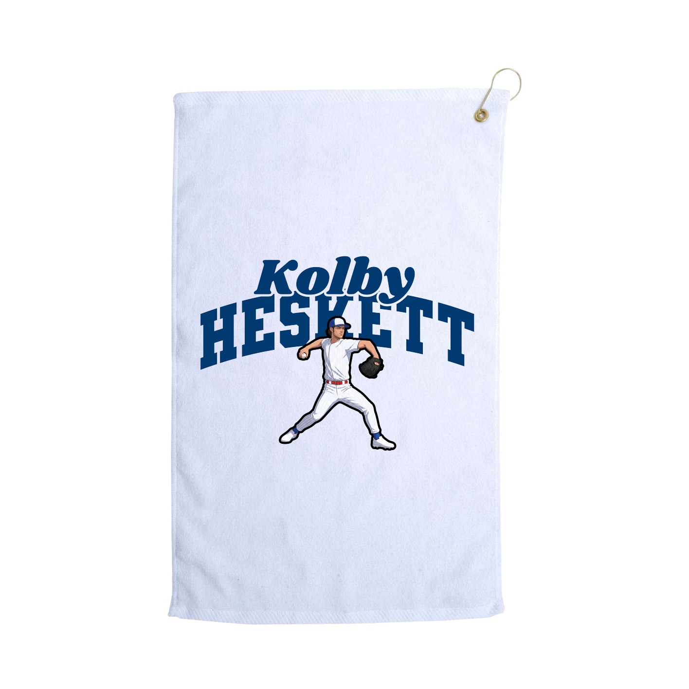 Golf Towel — Signature Arch in White