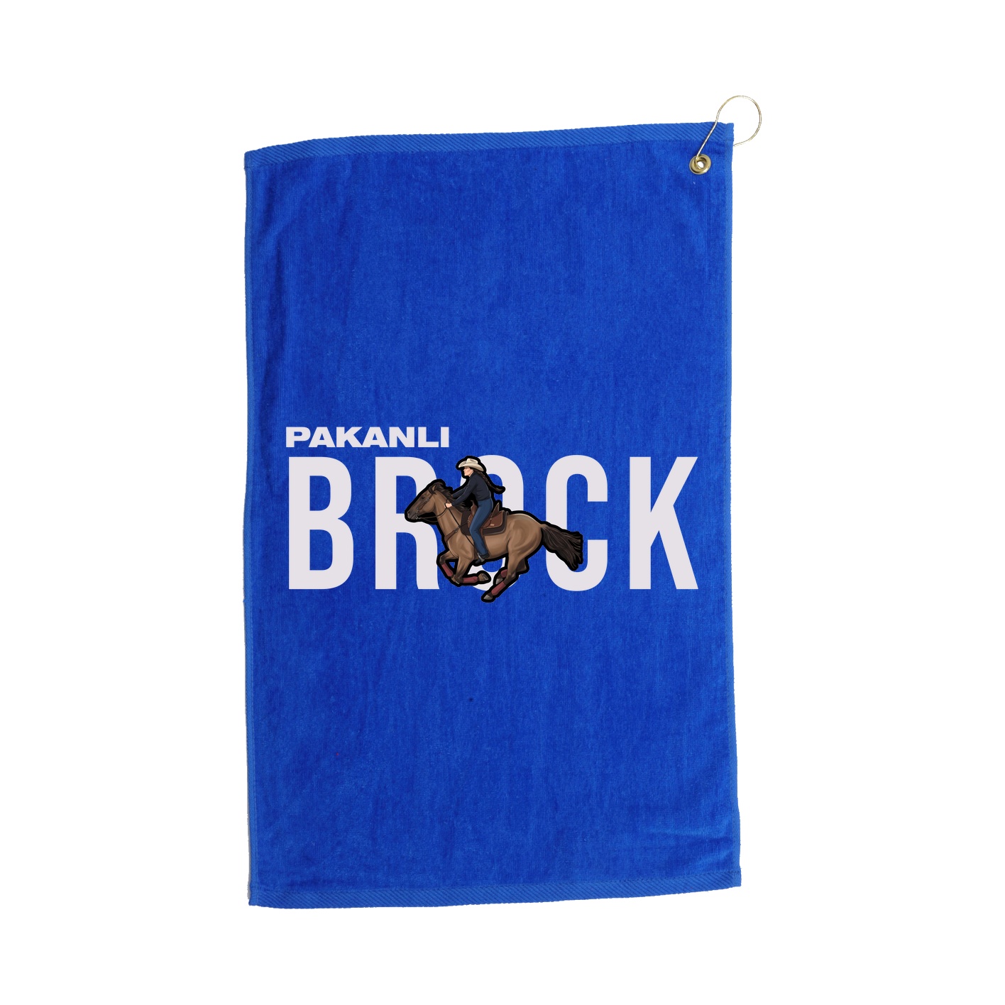 Golf Towel — Player Name in Royal