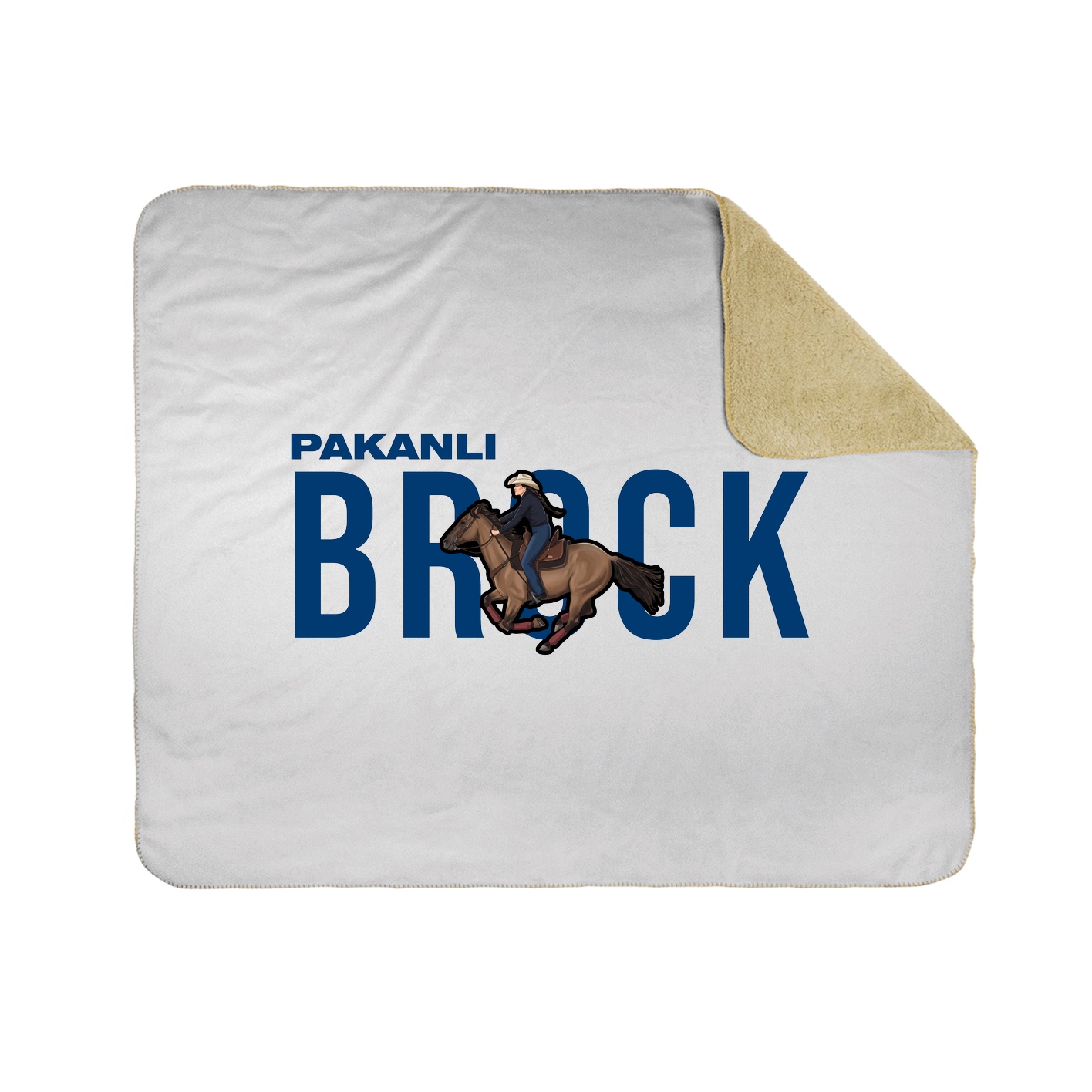 Throw Blanket — Player Name in White