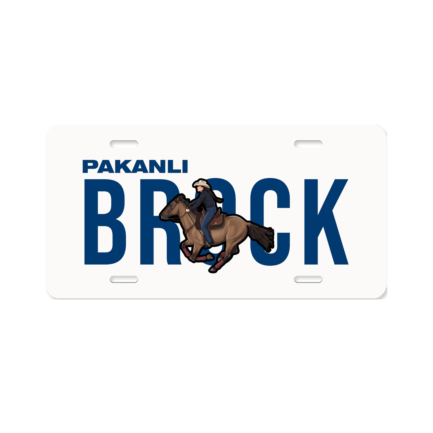 License Plate — Player Name in Classic