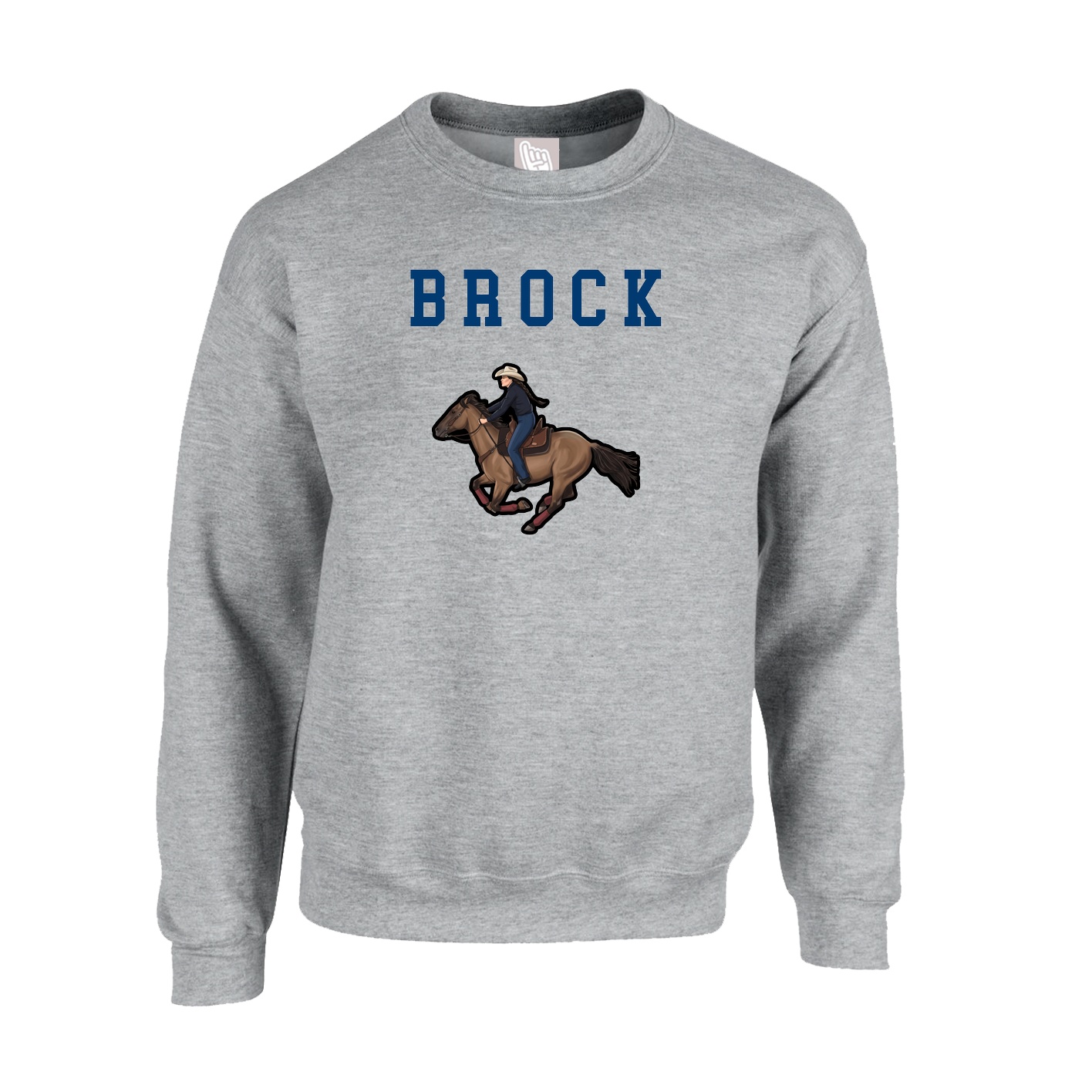 Fleece Crew — Shirsey in Grey