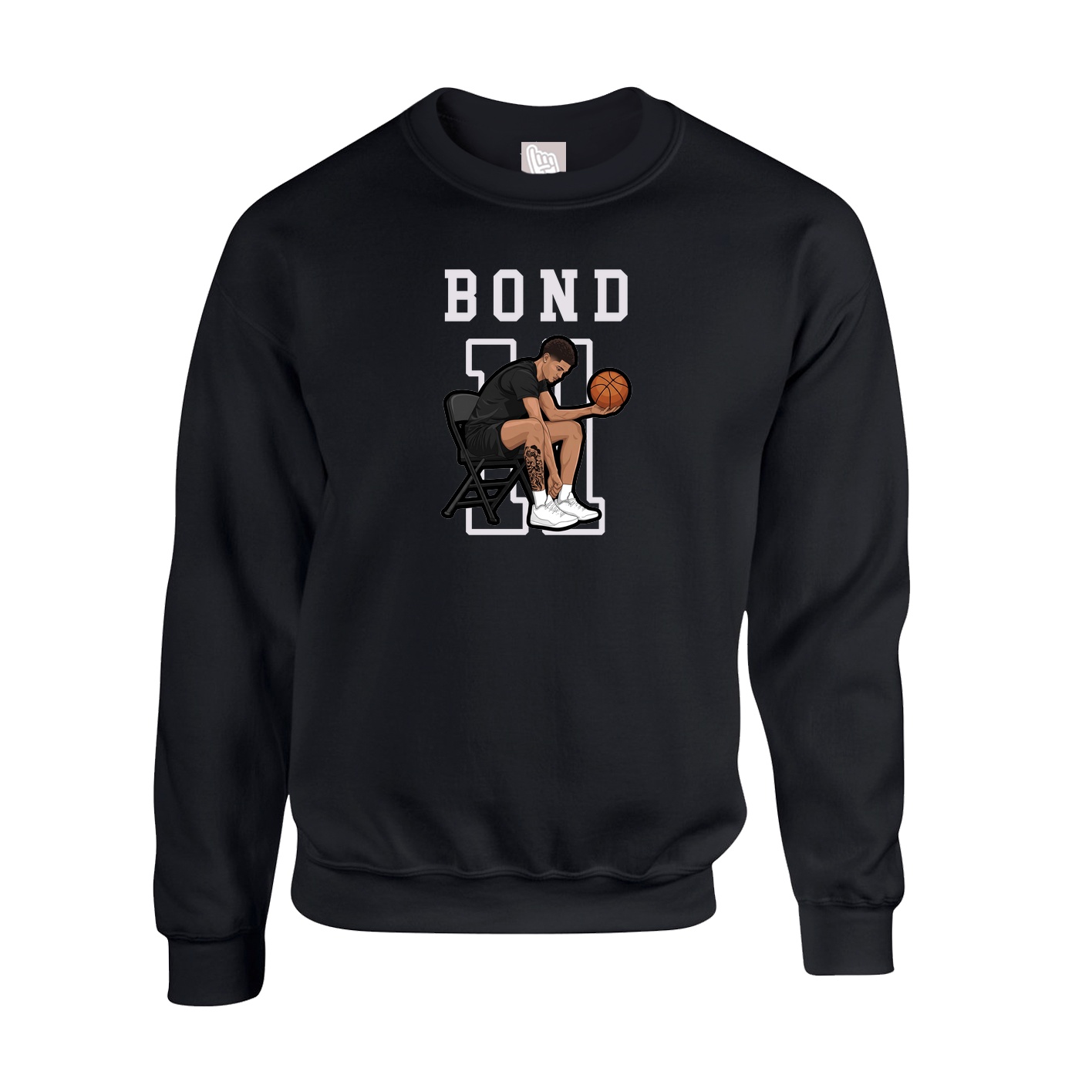 Fleece Crew — Shirsey in Black