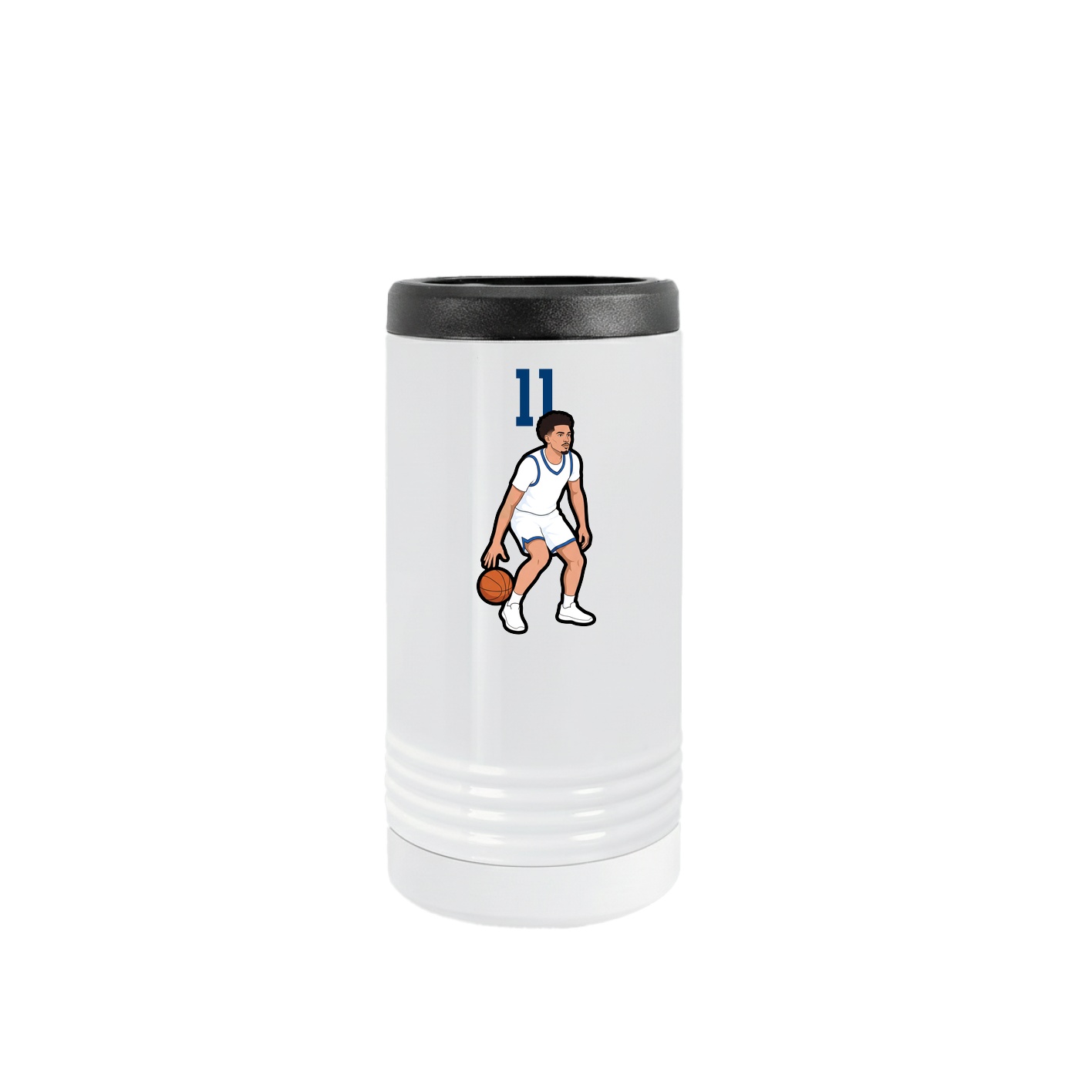 Slim Beverage Holder — Number Top in White