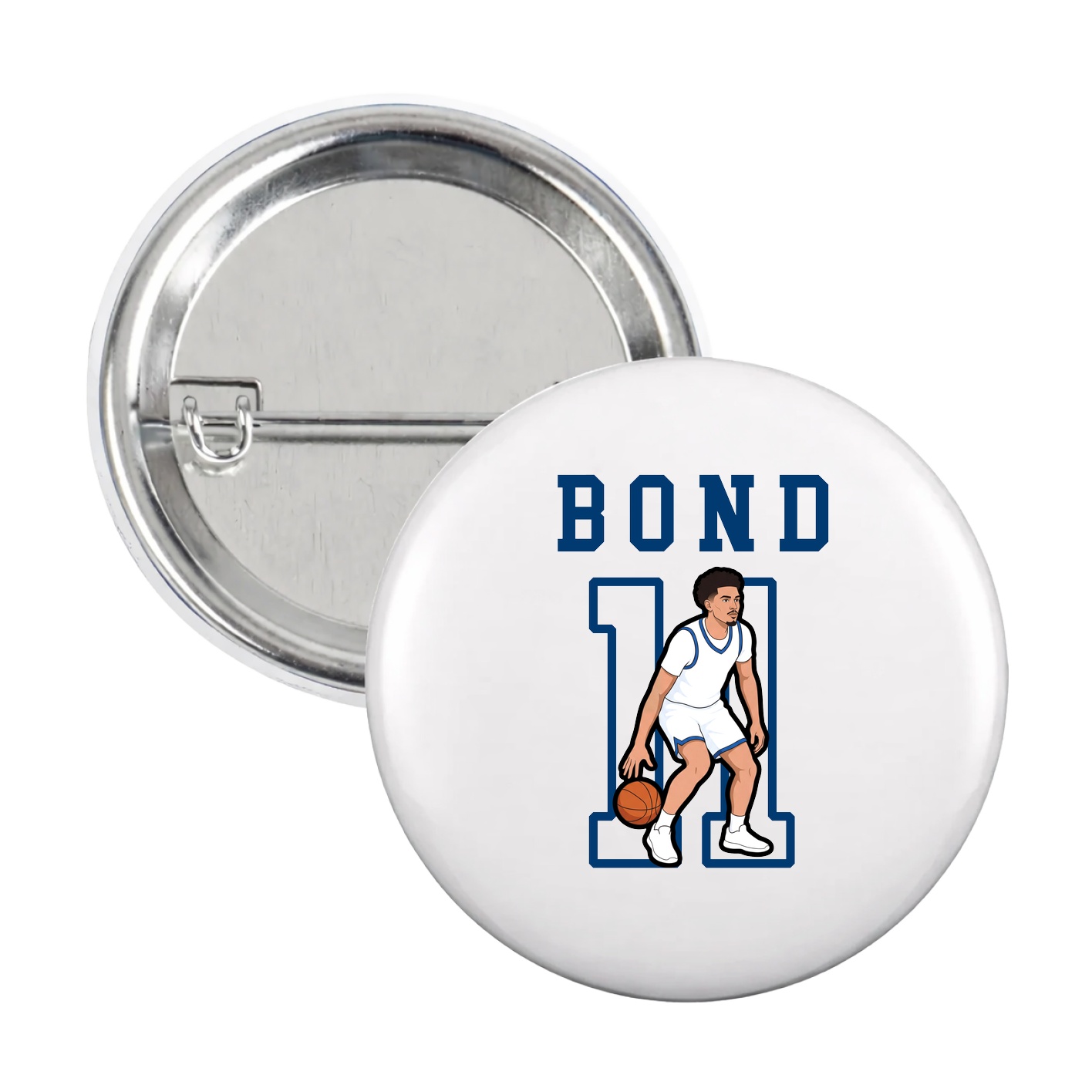Game Day Button — Shirsey in White