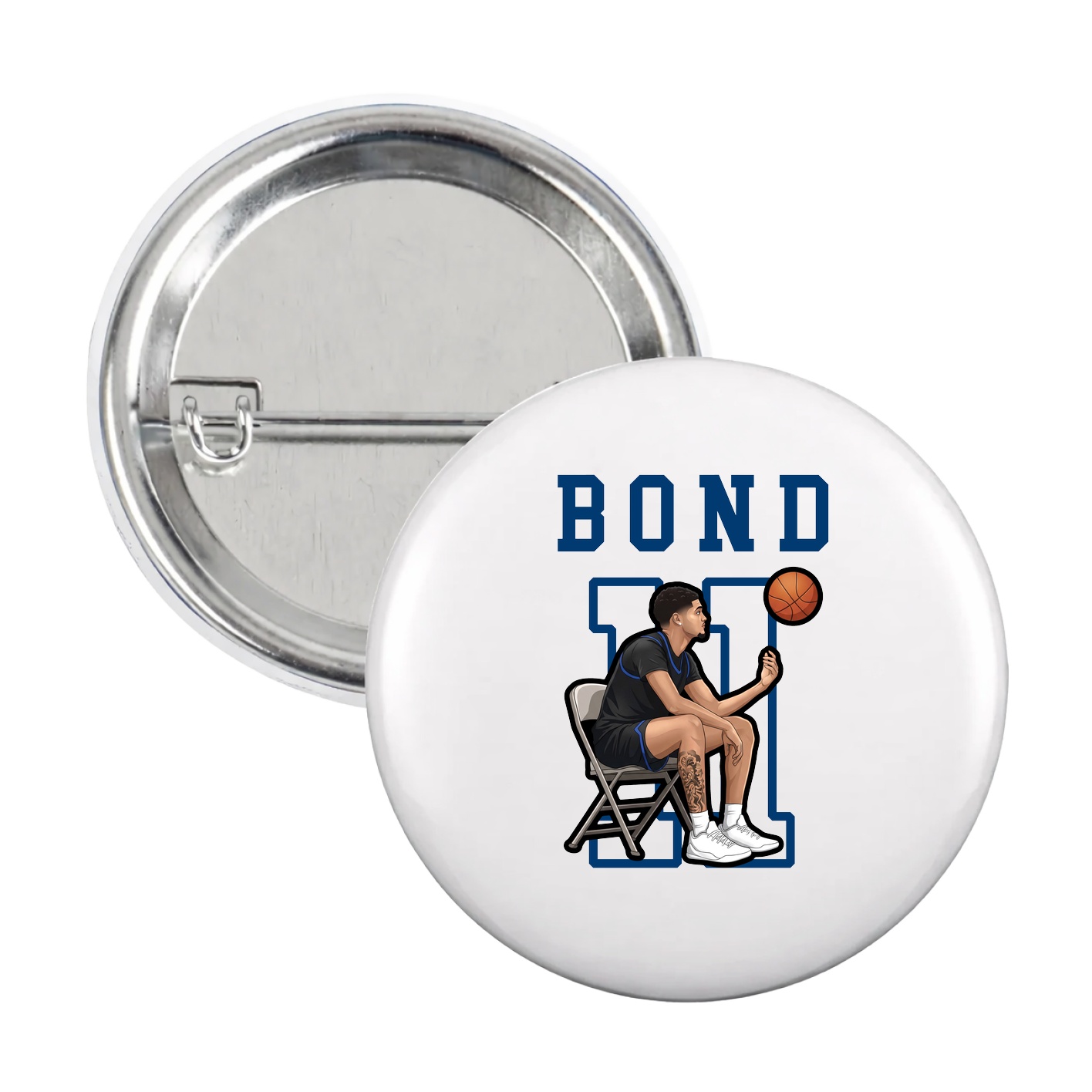 Game Day Button — Shirsey in White