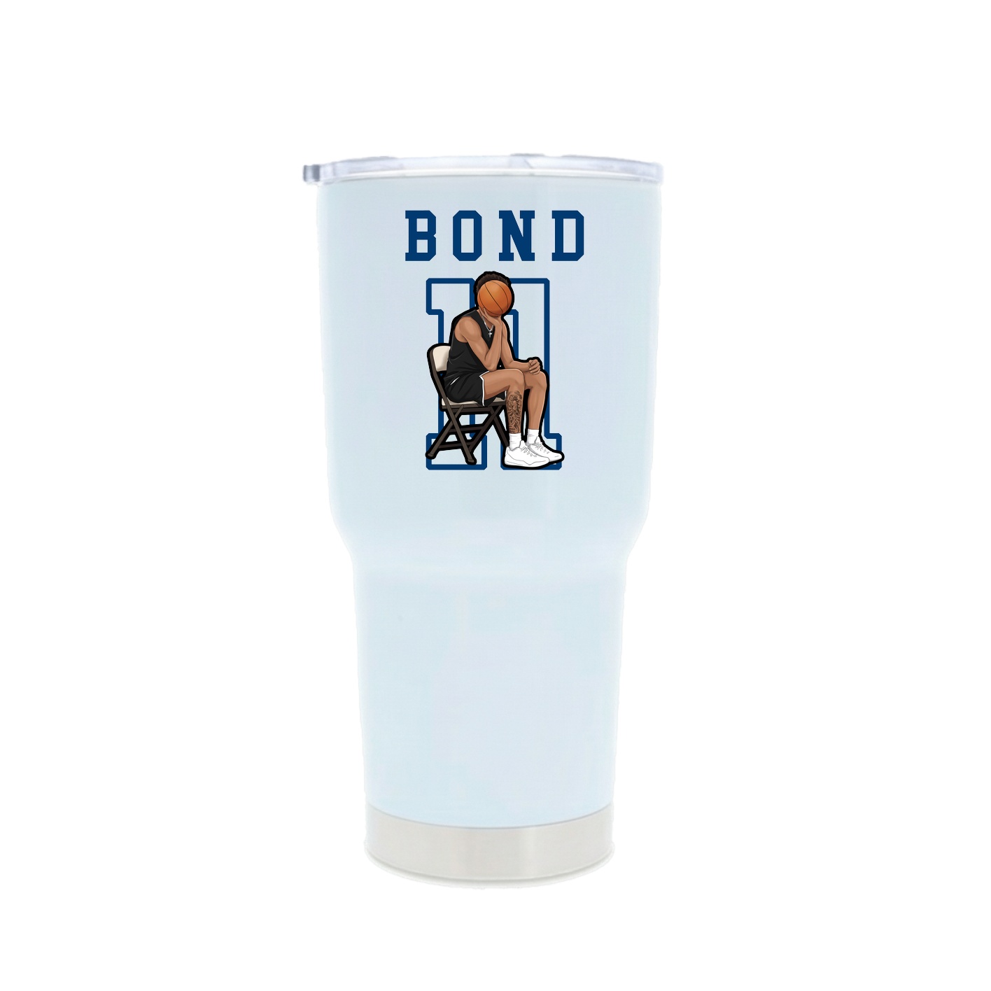 30oz Stainless Steel Tumbler — Shirsey in White