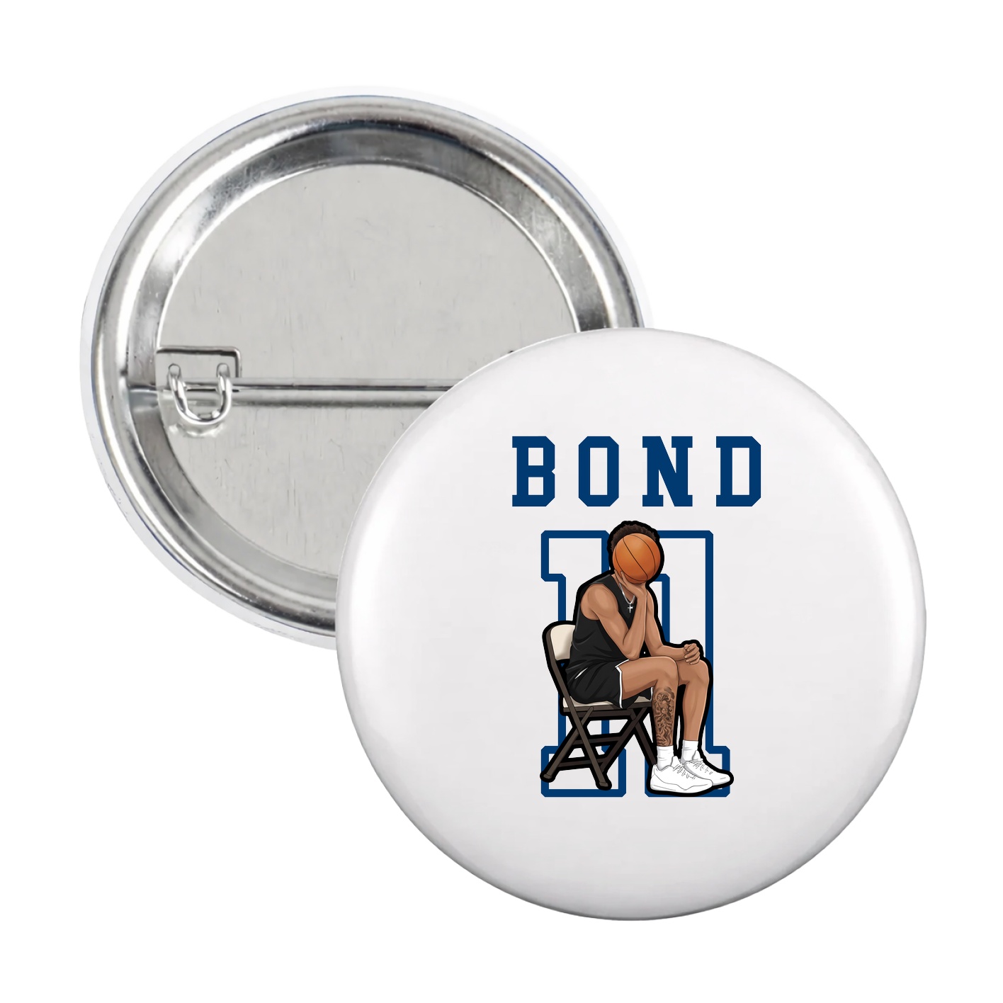Game Day Button — Shirsey in White