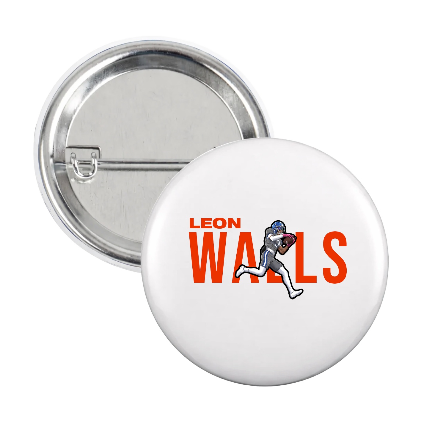 Game Day Button — Player Name in White