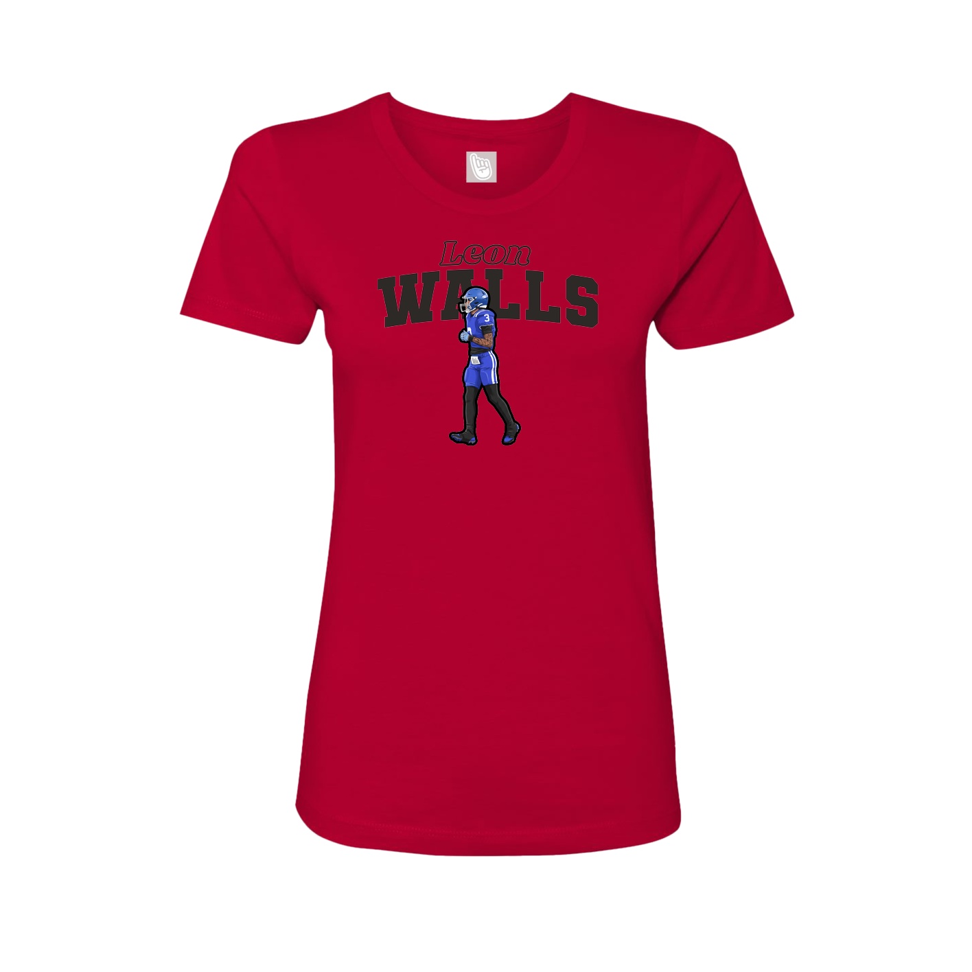 Womens Tee — Name Arch in Red