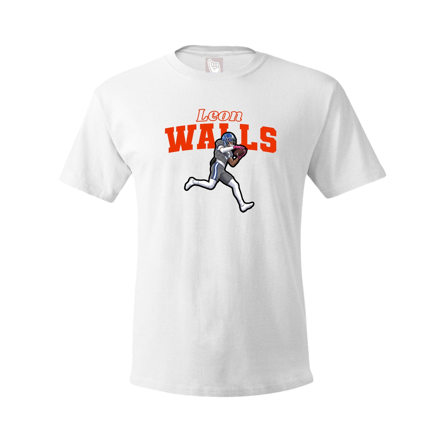 Youth Tee — Name Arch in White