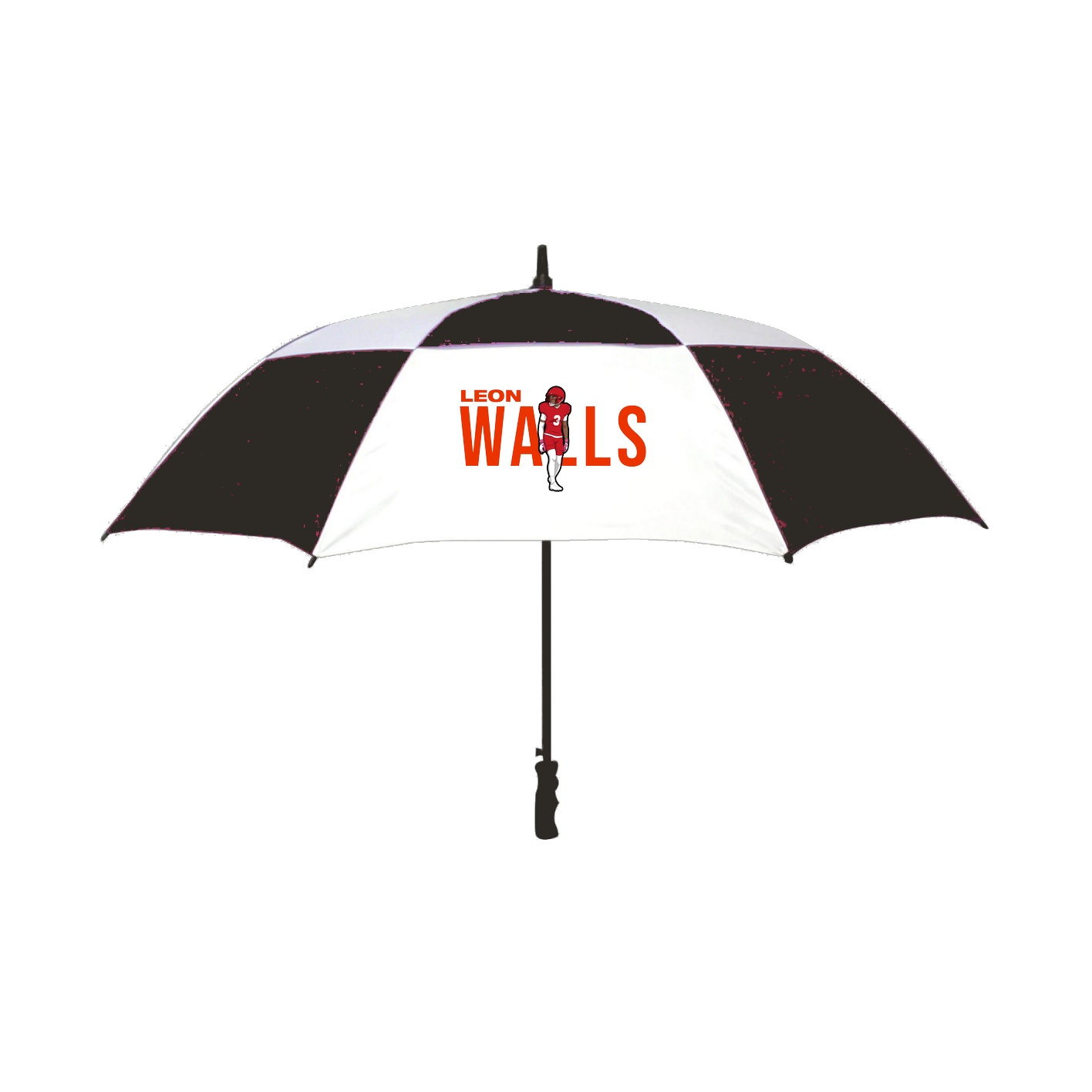 Golf Umbrella — Player Name in Black