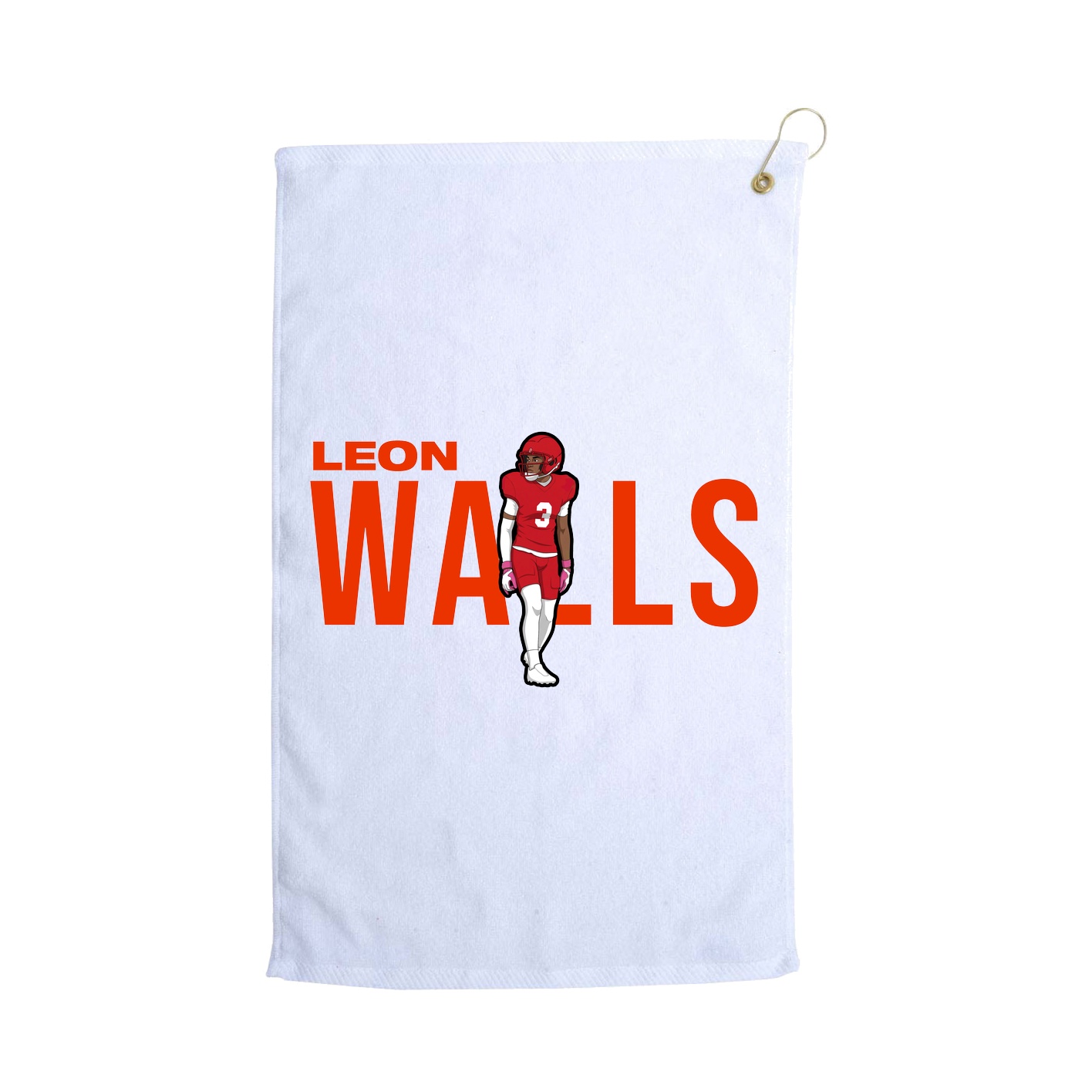 Golf Towel — Player Name in White