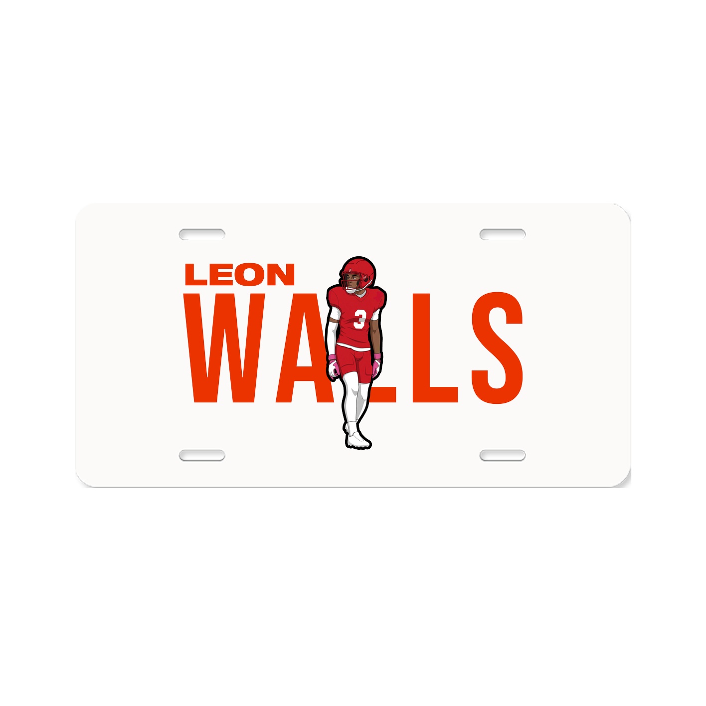 License Plate — Player Name in Classic