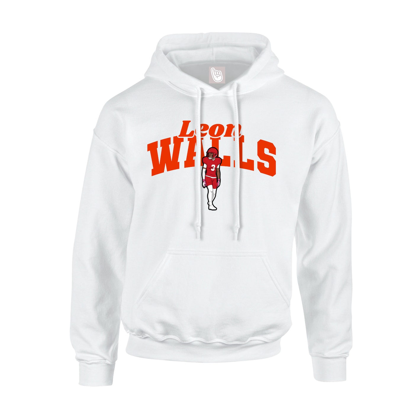 Youth Hoodie — Signature Arch in White