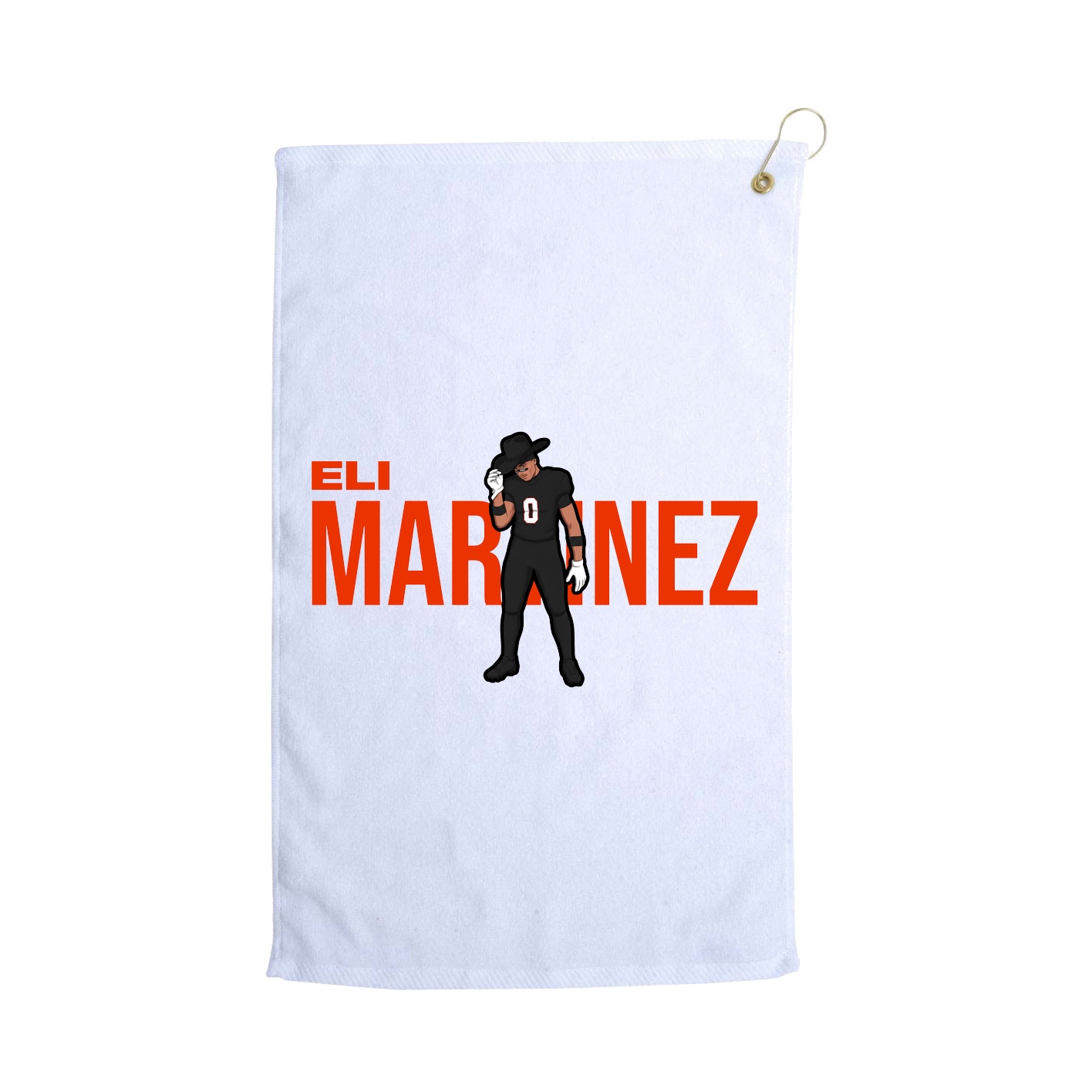 Golf Towel — Player Name in White