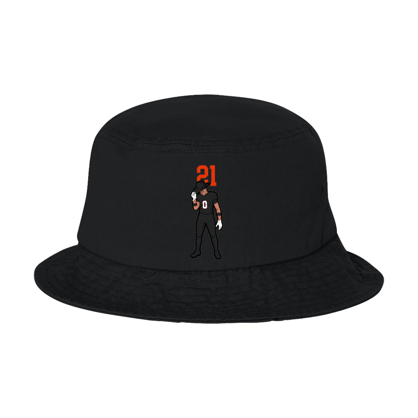 Bucket Cap — Number Top in Black