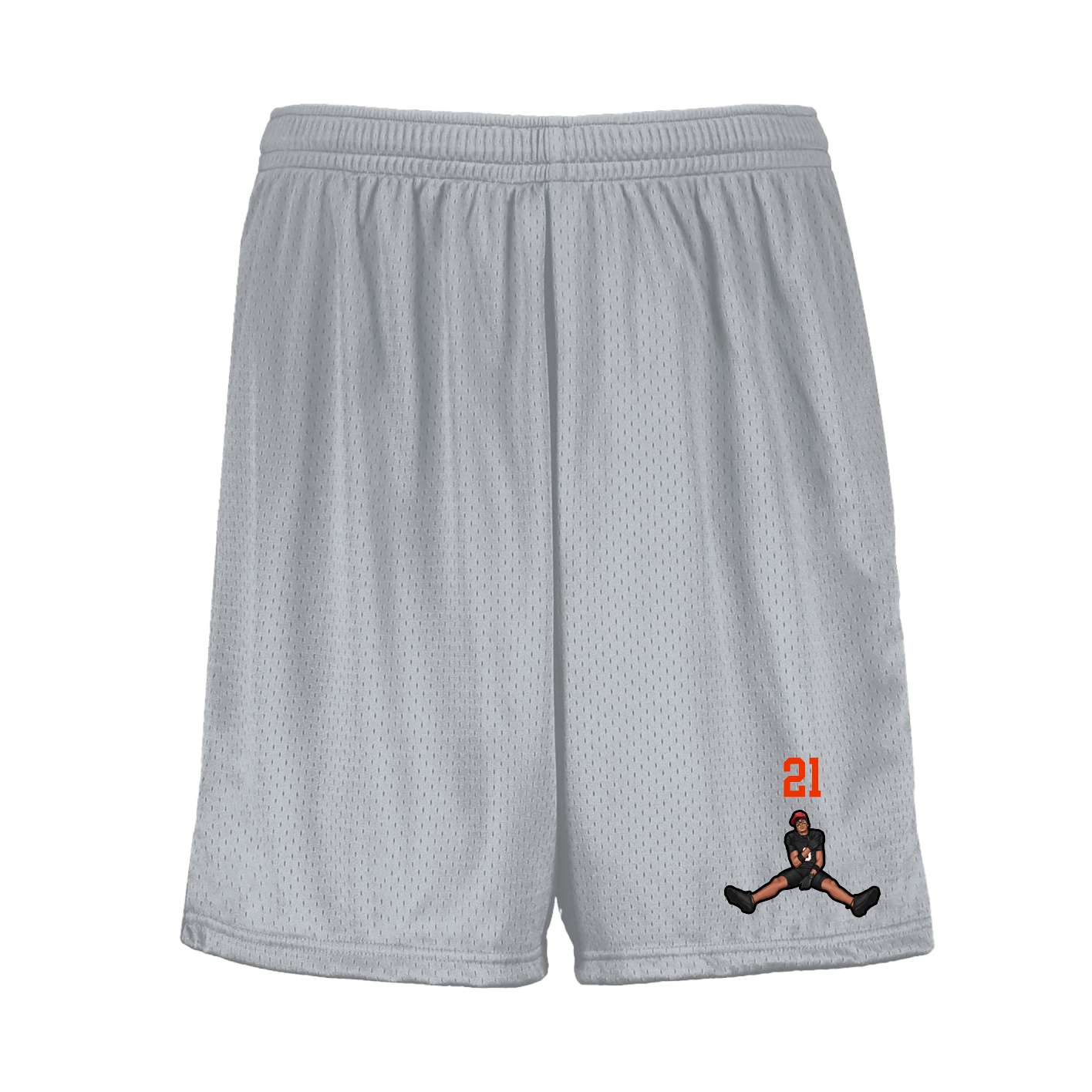 Shorts — Number Top in Silver