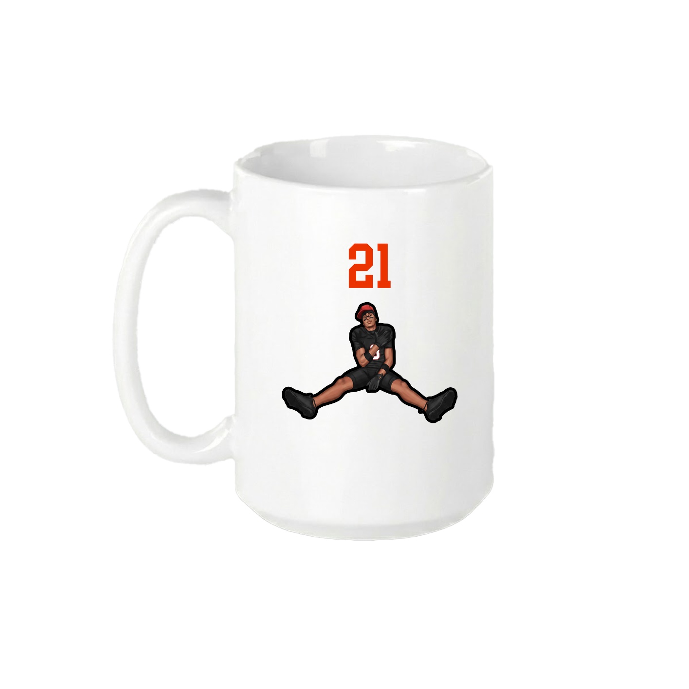 15oz Coffee Mug — Number Top in White