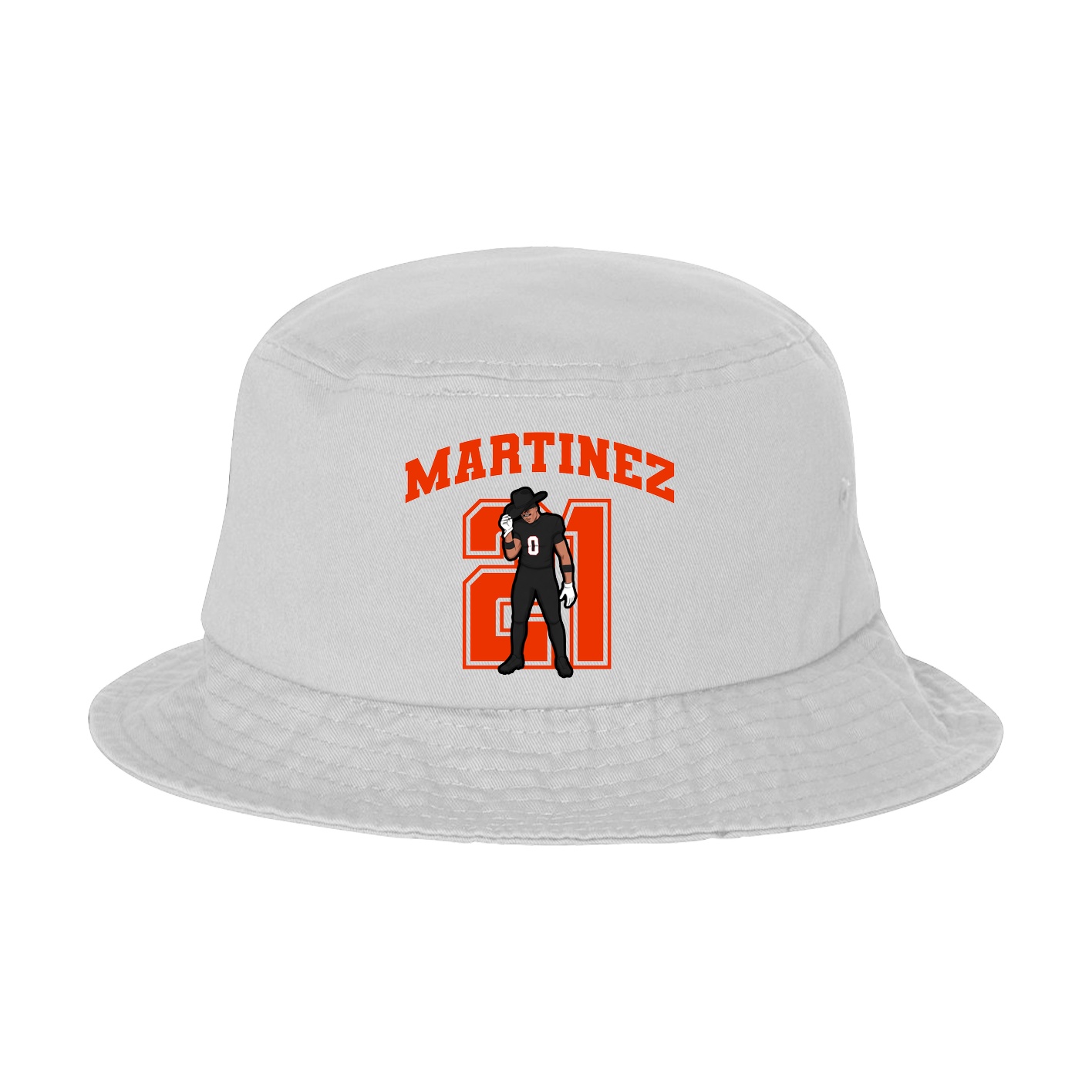 Bucket Cap — Number in White