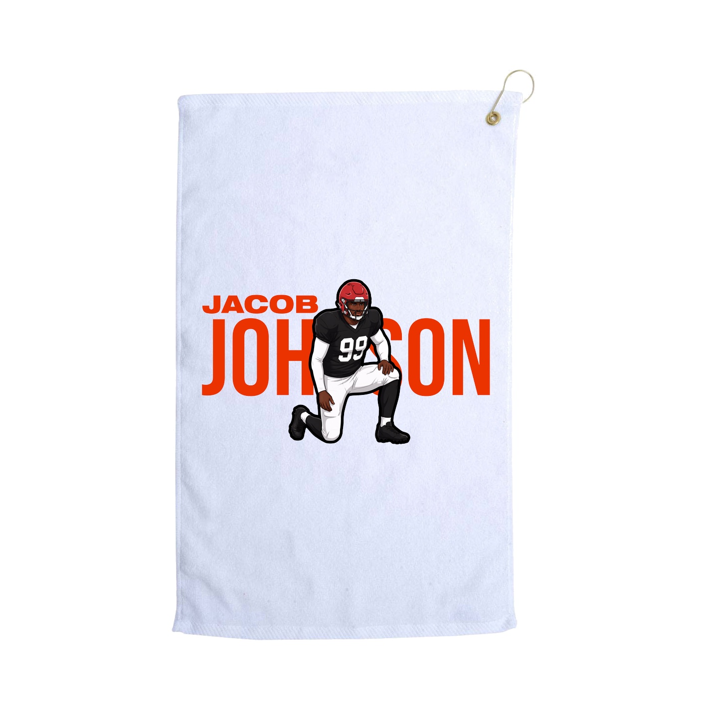 Golf Towel — Player Name in White