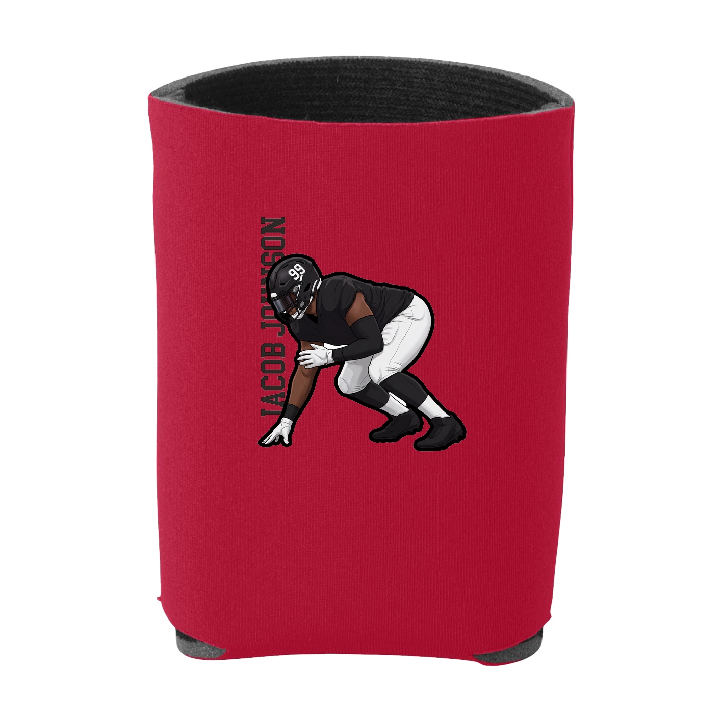 Can Holder — Name Vertical in Red