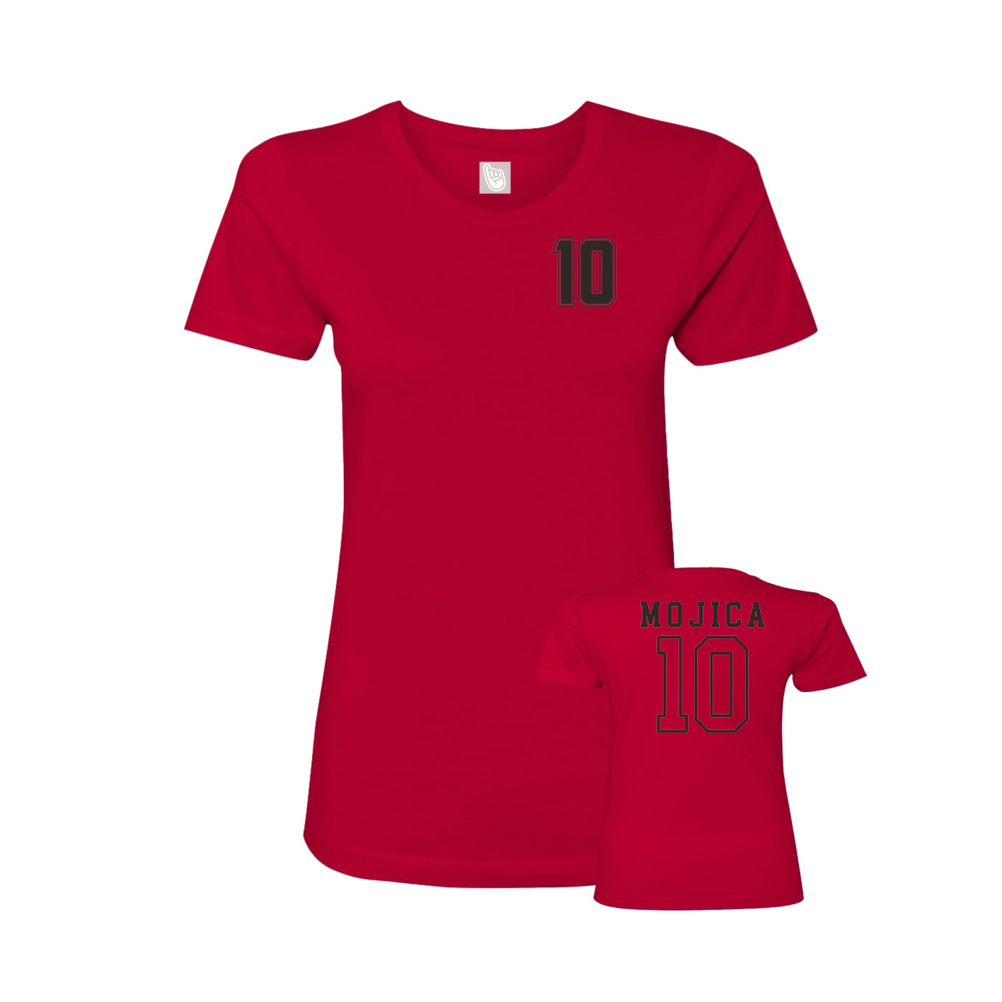 Womens Tee — Chest Back in Red