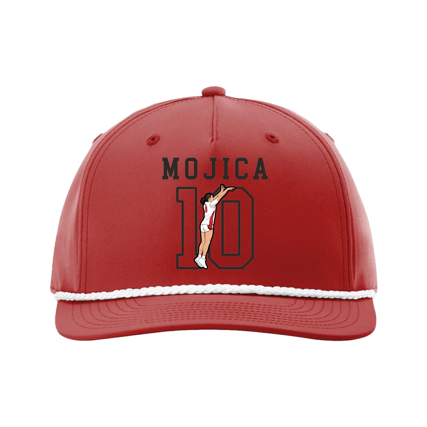 Five-Panel Classic Rope Cap — Shirsey in Red