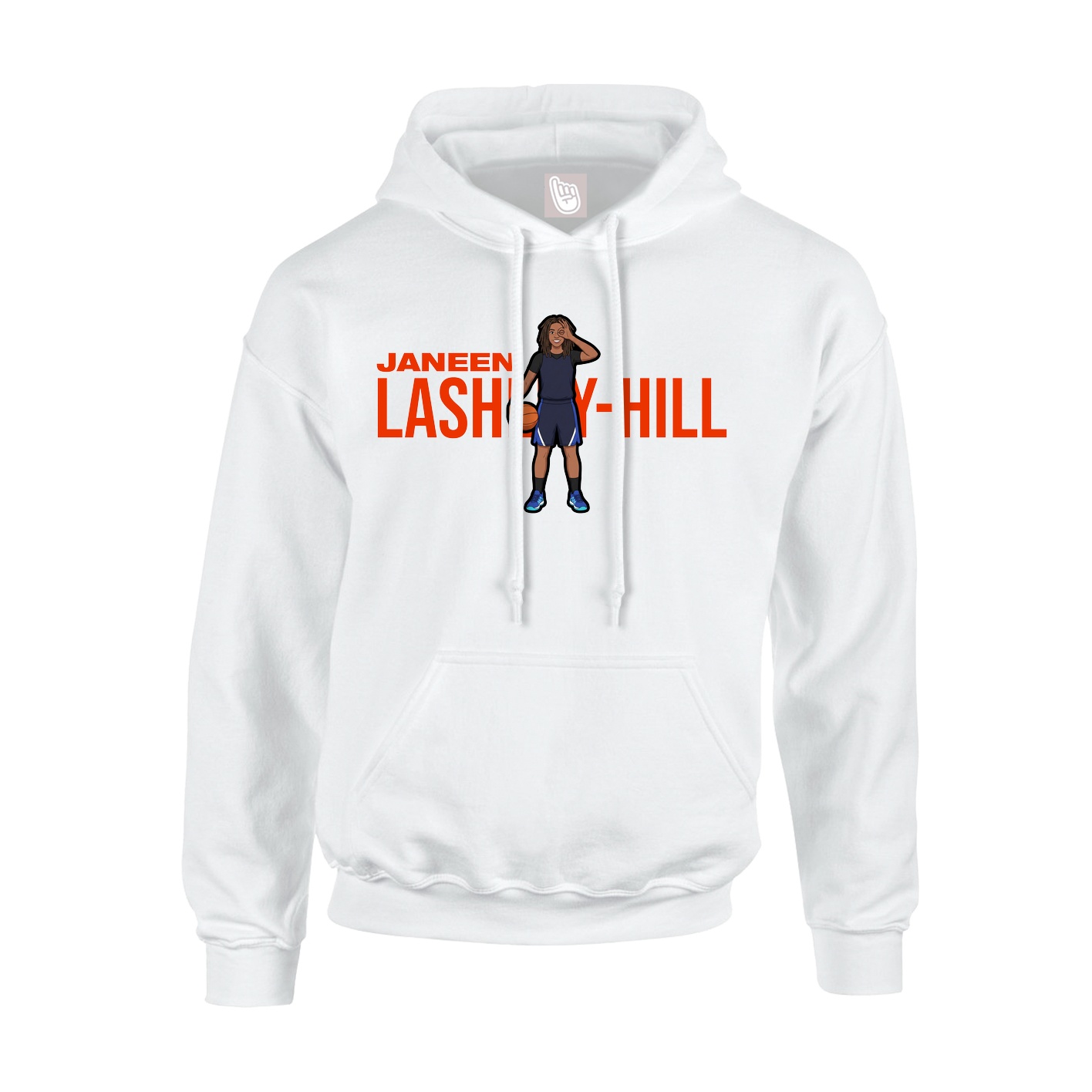 Youth Hoodie — Player Name in White