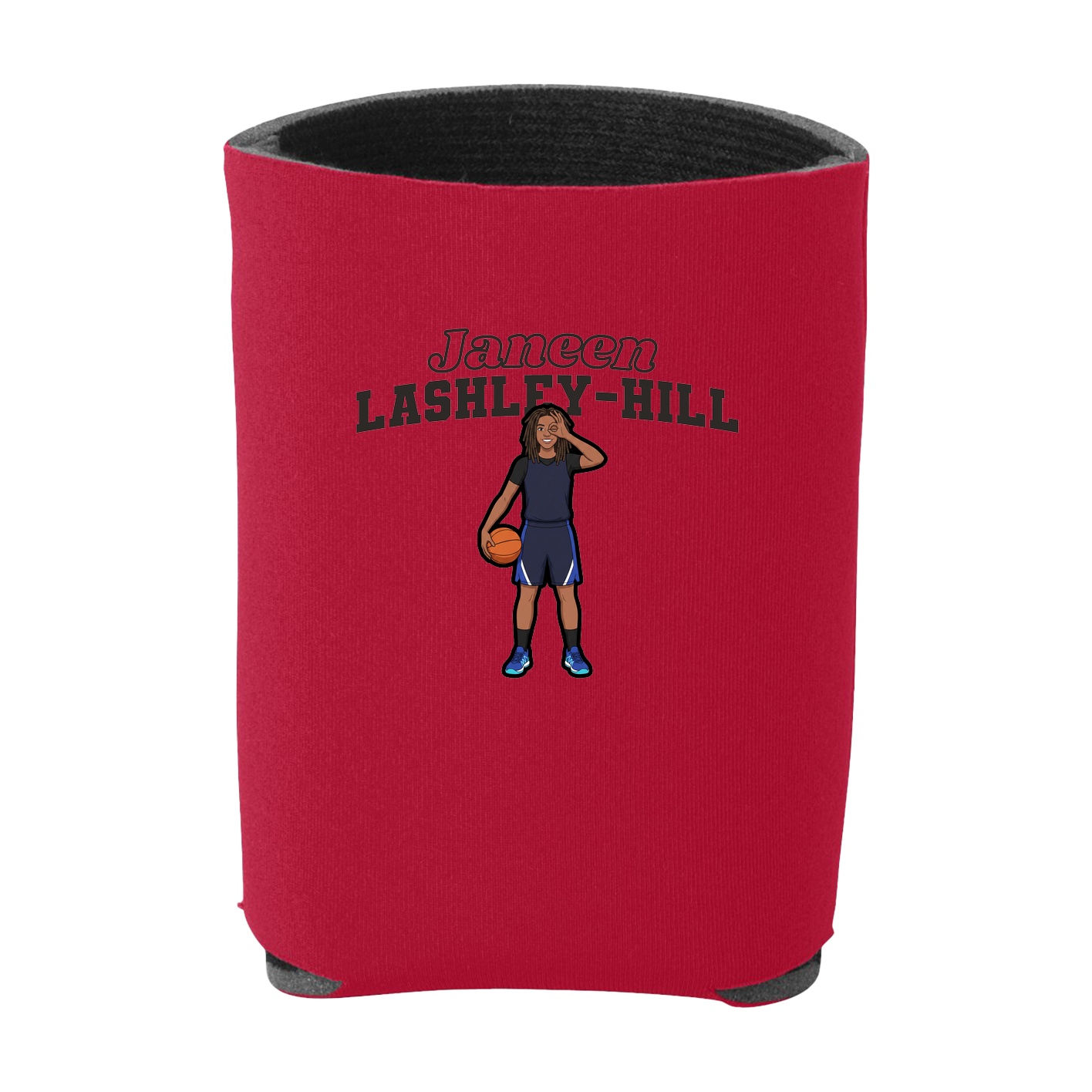 Can Holder — Name Arch in Red