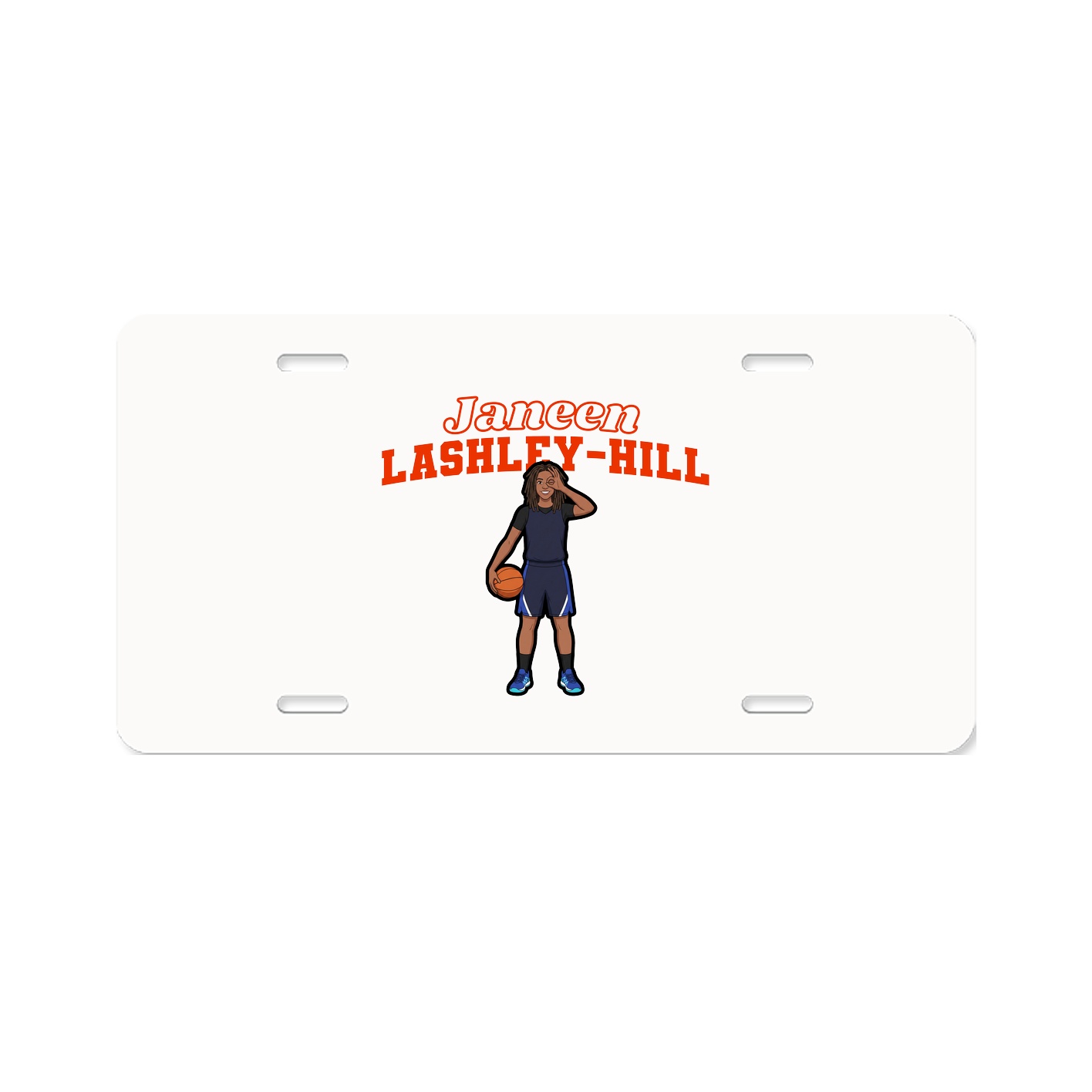 License Plate — Name Arch in Classic