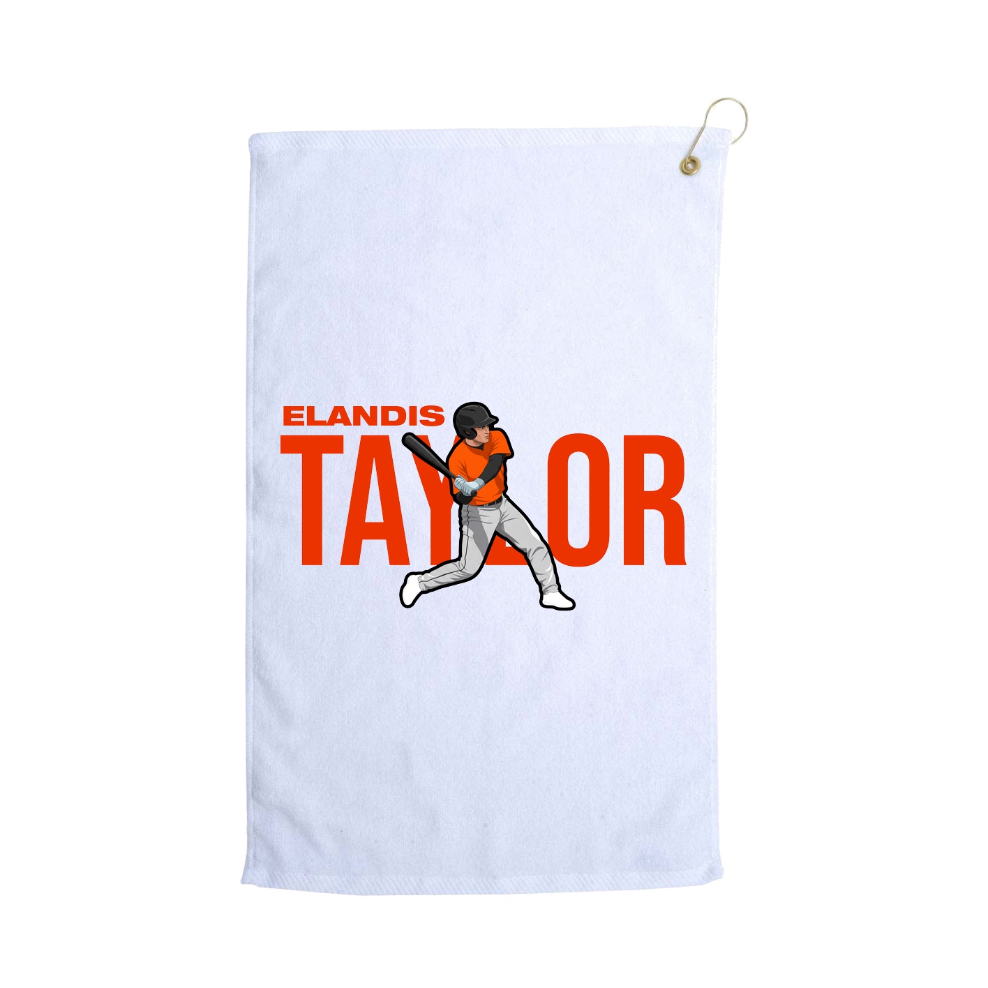 Golf Towel — Player Name in White