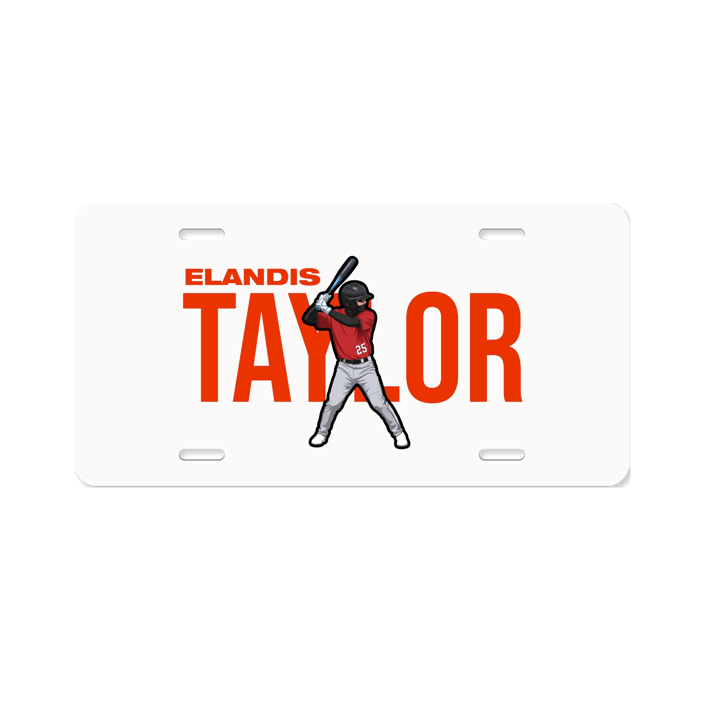 License Plate — Player Name in Classic
