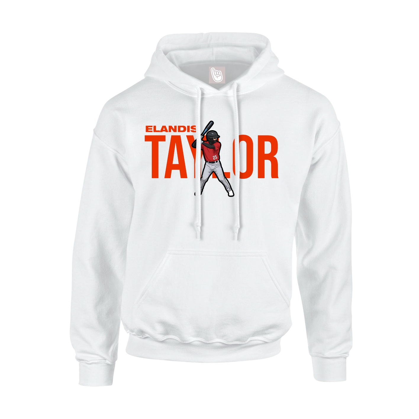 Youth Hoodie — Player Name in White