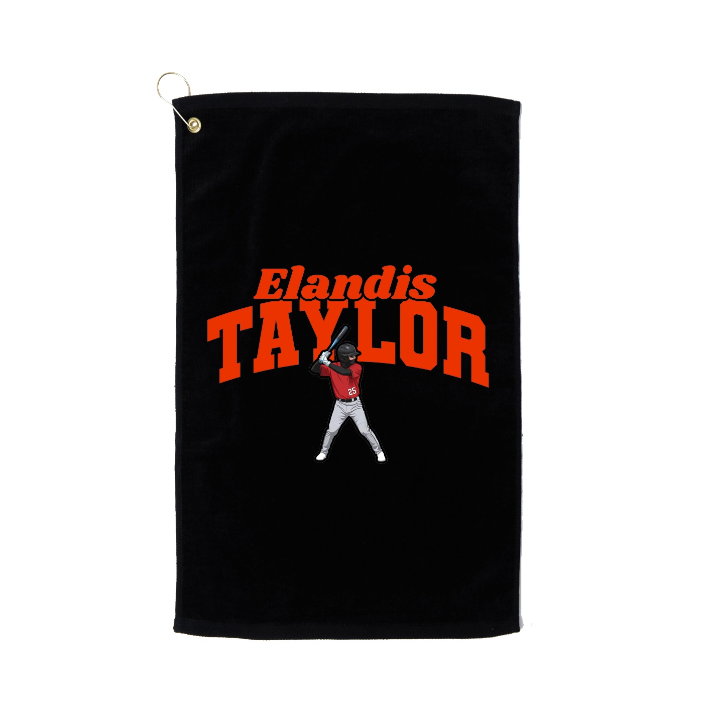 Golf Towel — Signature Arch in Black