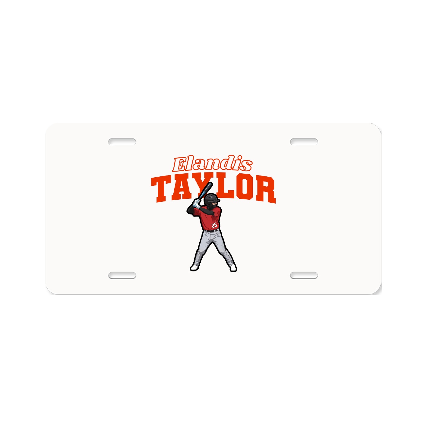 License Plate — Name Arch in Classic