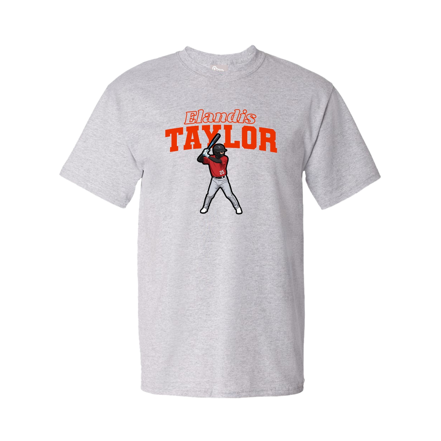 Youth Tee — Name Arch in Grey