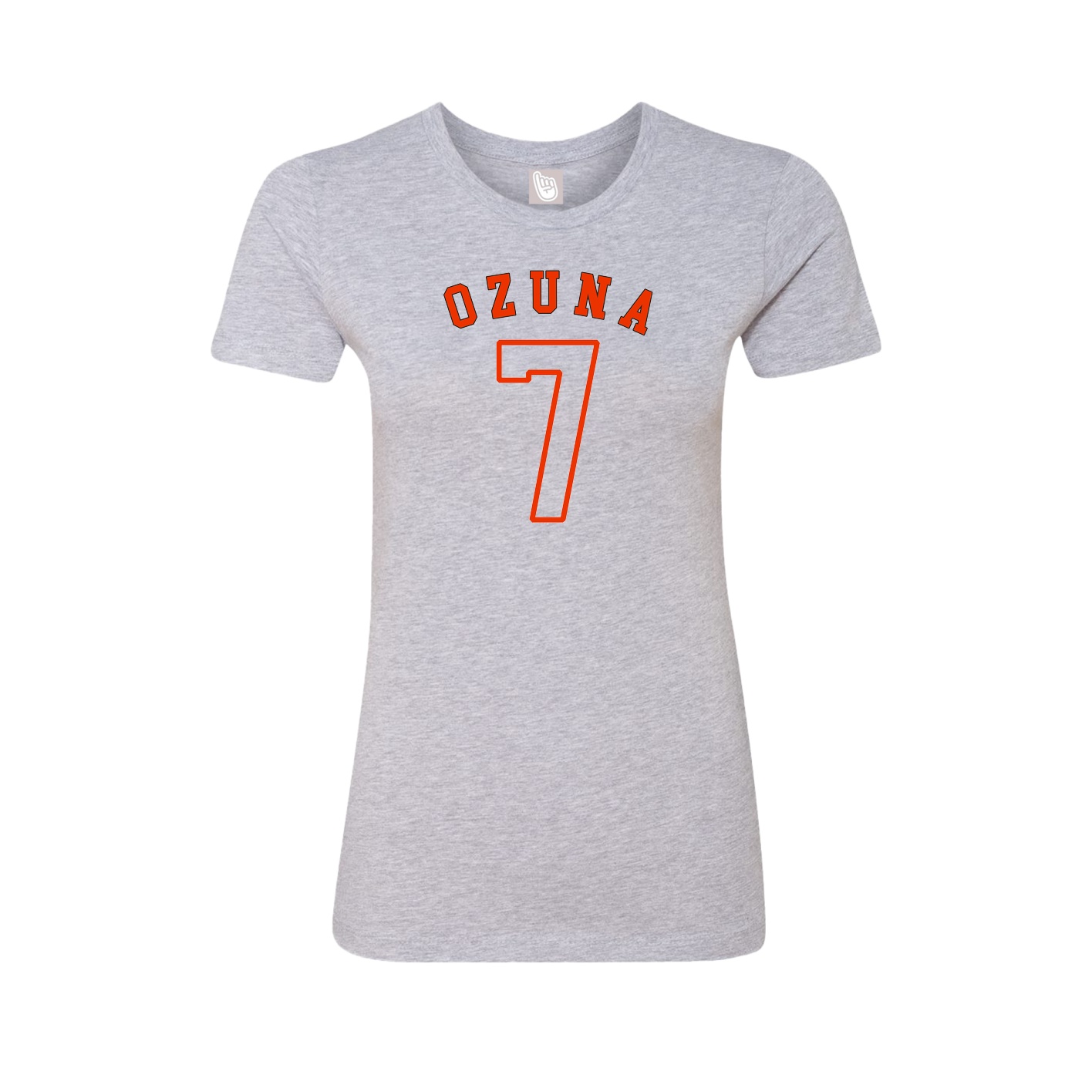 Fitted Women's Tee — Shirsey Arch in Grey