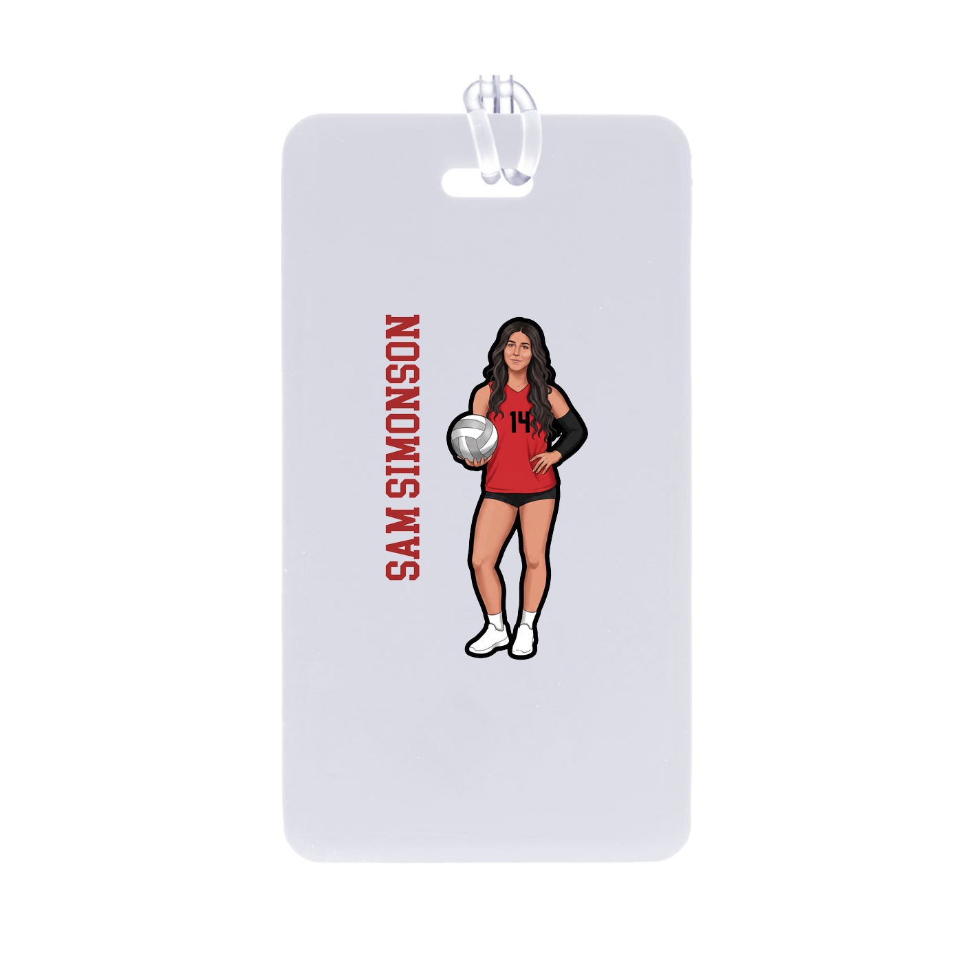 Bag Tag — Name Vertical in Classic