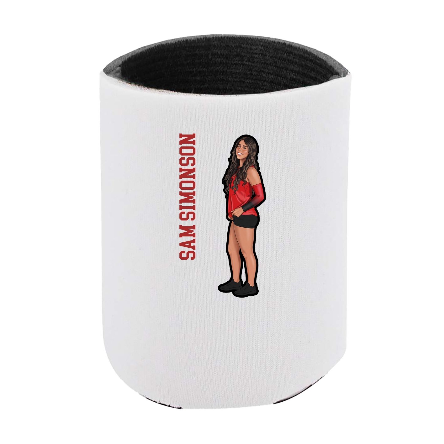 Can Holder — Name Vertical in White