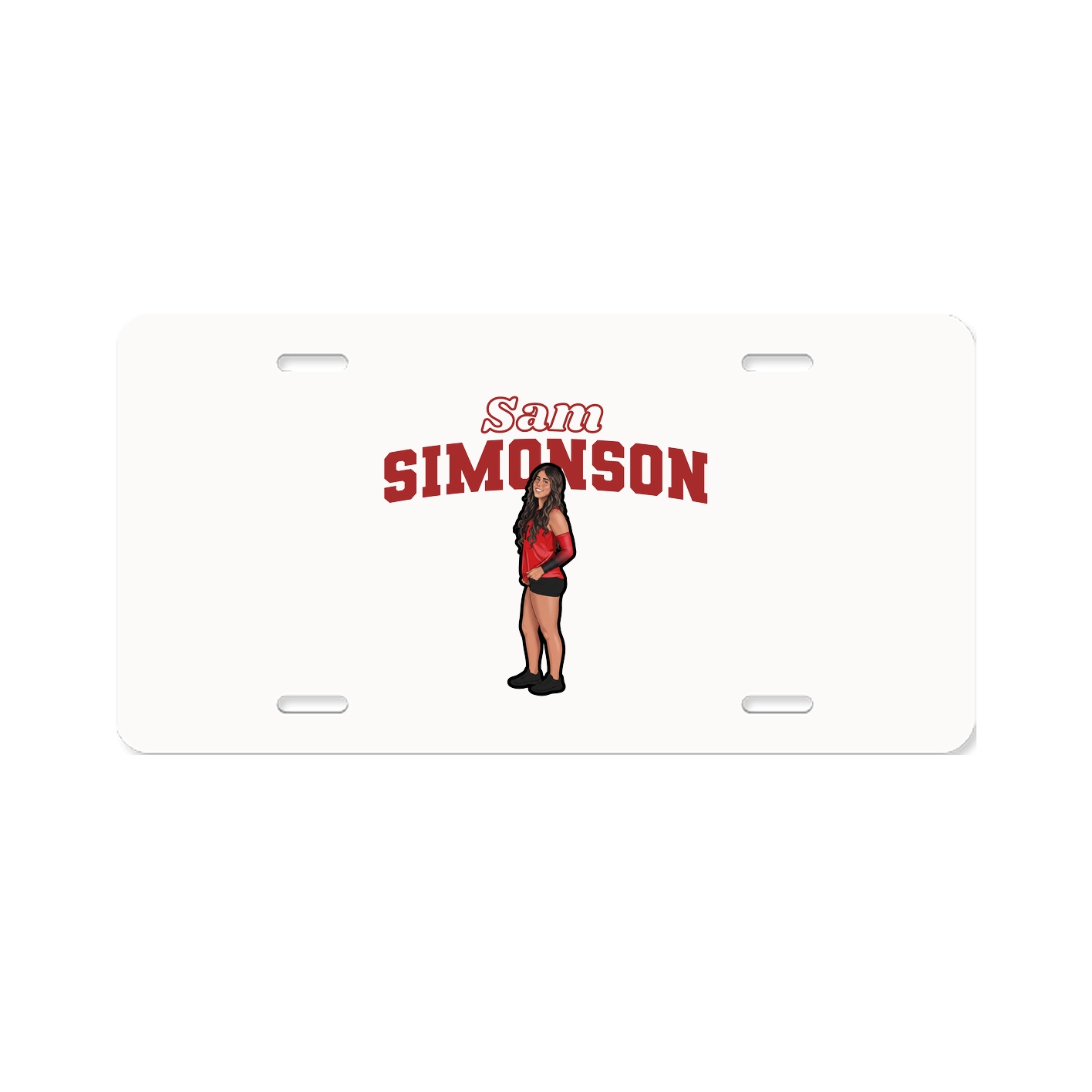 License Plate — Name Arch in Classic