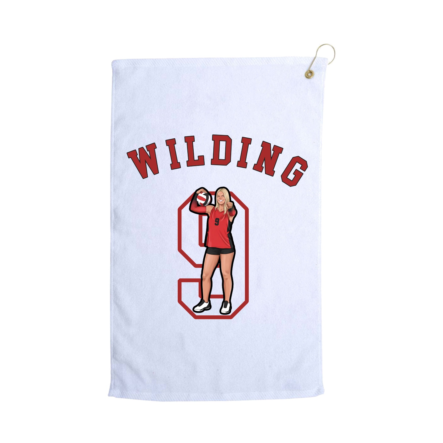 Golf Towel — Shirsey Arch in White